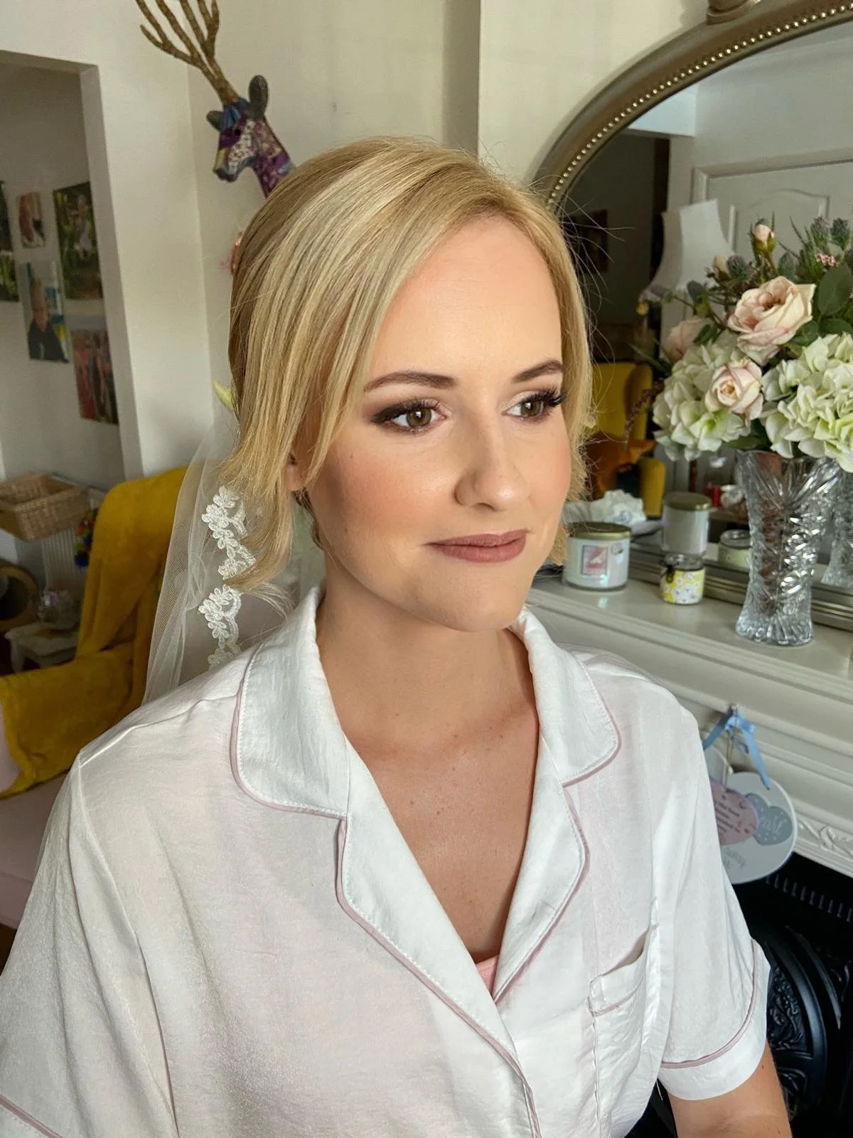 Wedding makeup for this stunning bride