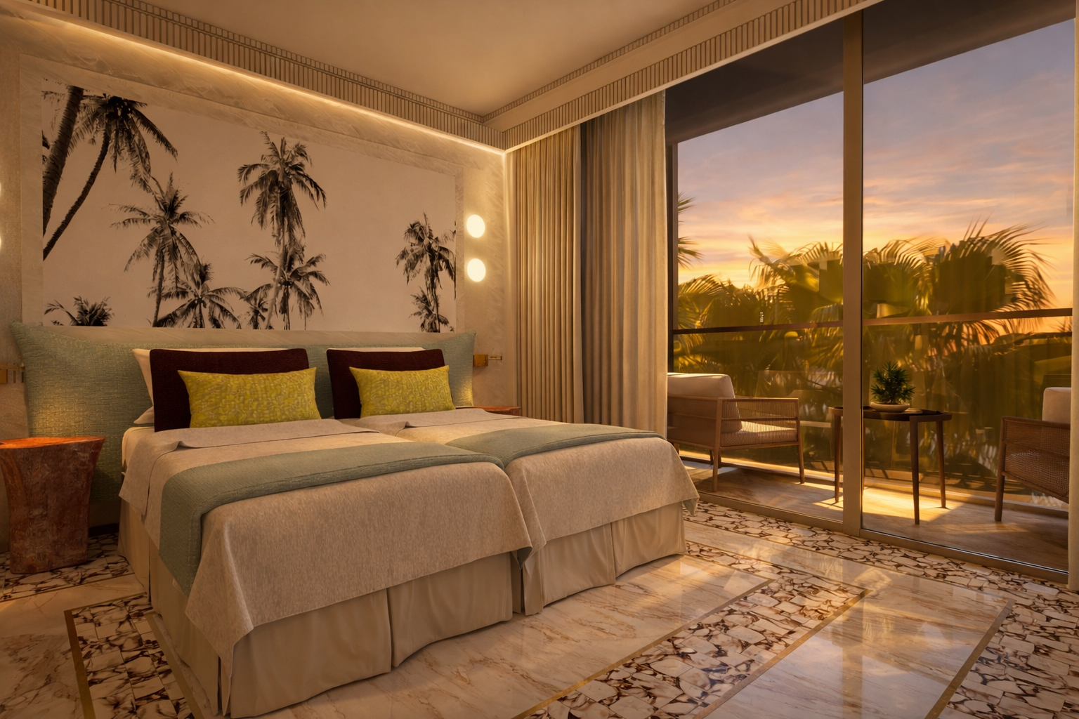 Habitación de hotel con vista tropical.png