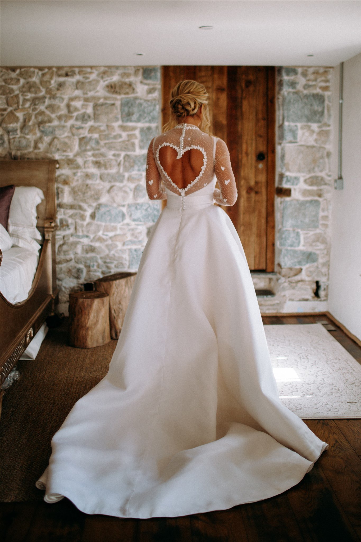 Charlotte Sweet-Williams Wedding Dress Bespoke Gown Embroidery Personalised Silk