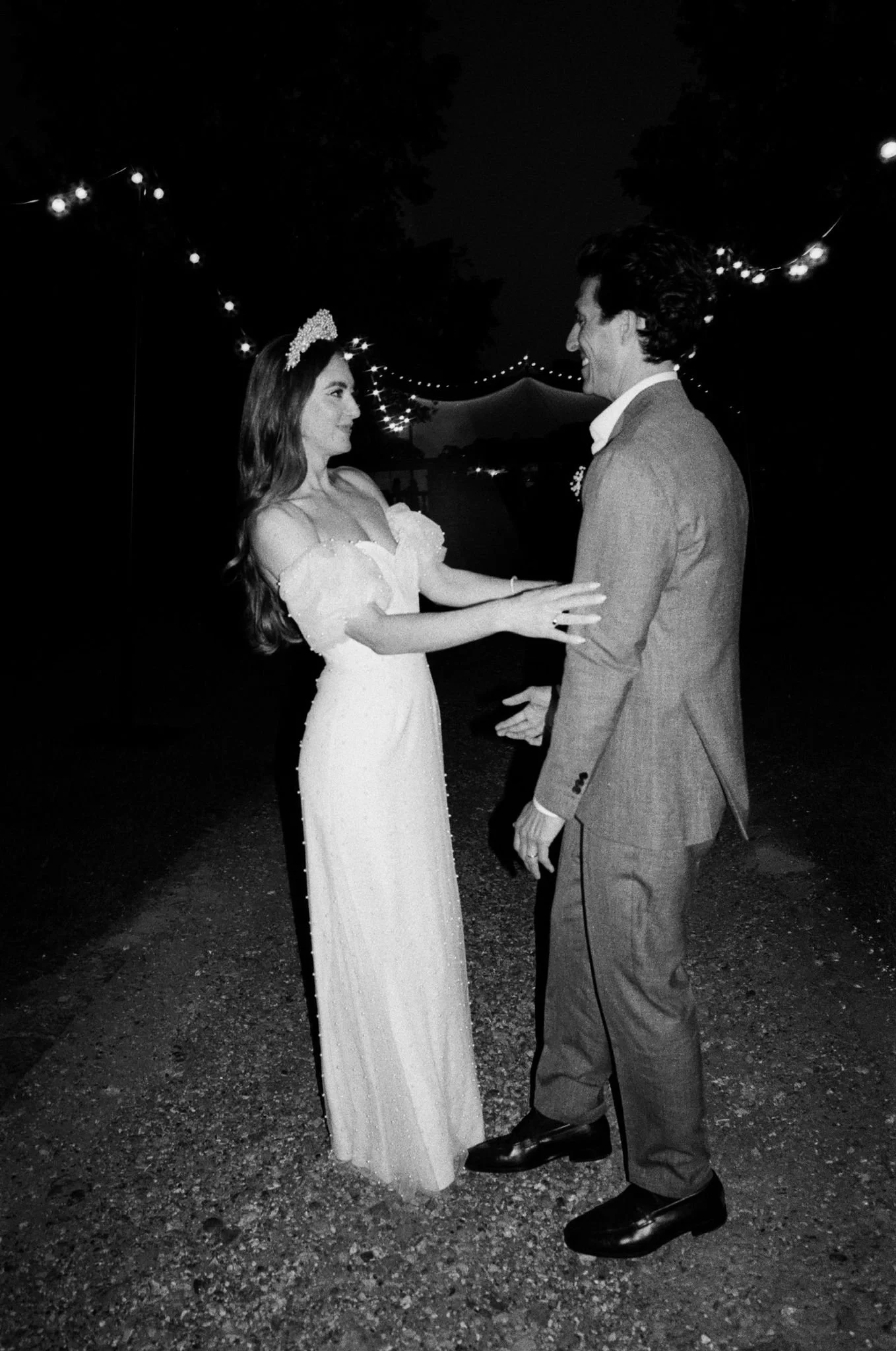 Charlotte Sweet Bespoke Wedding Dress Silk Gown Wedding Gown Destination Wedding Couture Gown Silk Gown Fashion Wedding Gown Couture Gown Pearls Veil Bridal Headpiece Puff Sleeves Silk Organza Evening Look Bridal Evening Dress