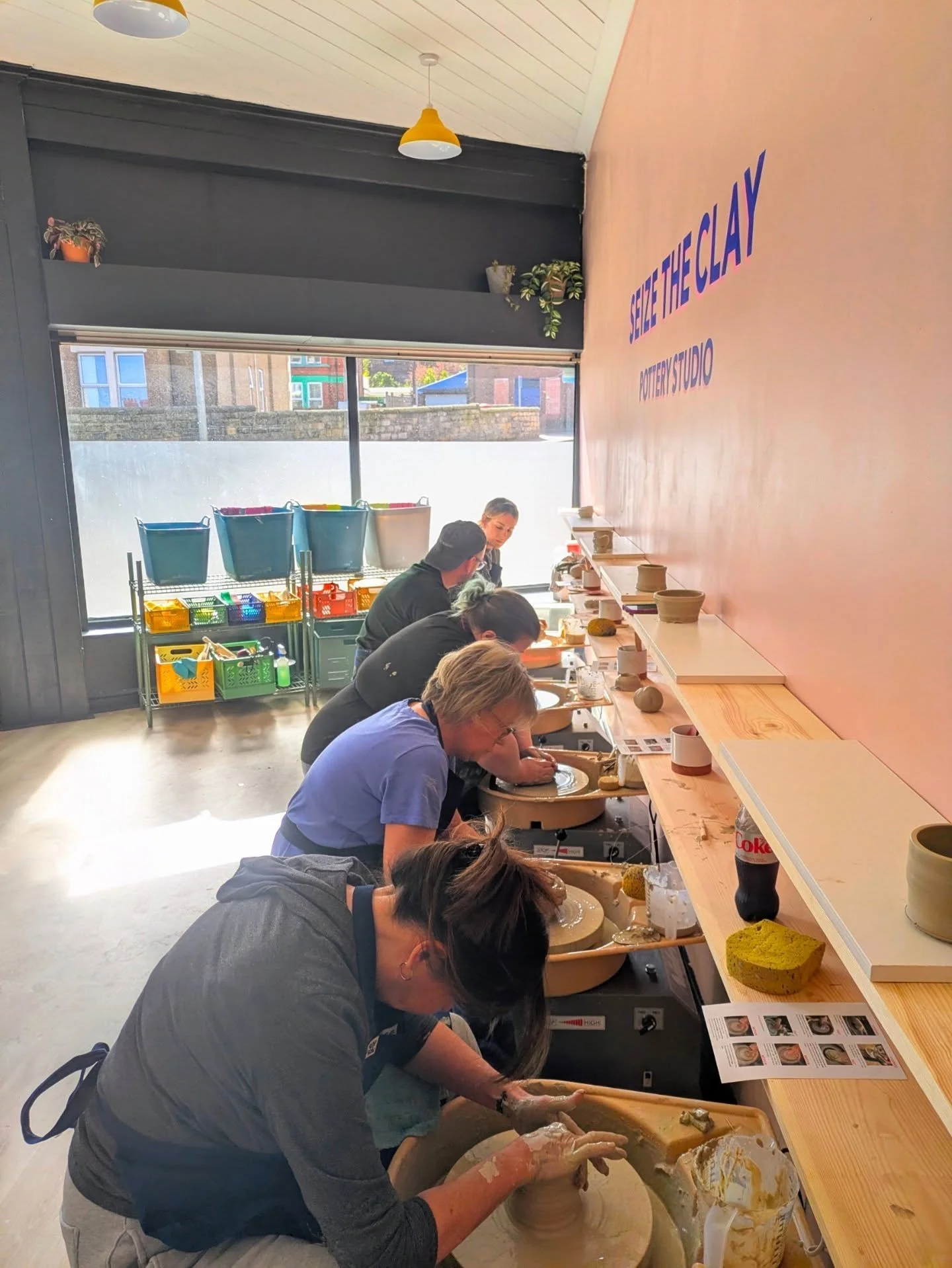 A beautiful morning opening our doors for the first time for a throwing taster session. 

Wonderful people making wonderful pots! 🏺

It was so much fun teaching you all. We hope to see you again soon x

#oxtonvillage 
#potterywirral 
#artwirral 
#th