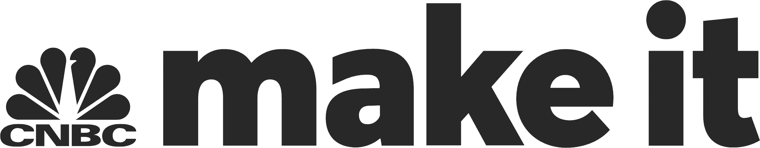 CNBC Make It logo with the NBC peacock icon.