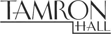 Tamron Hall logo with stylized text