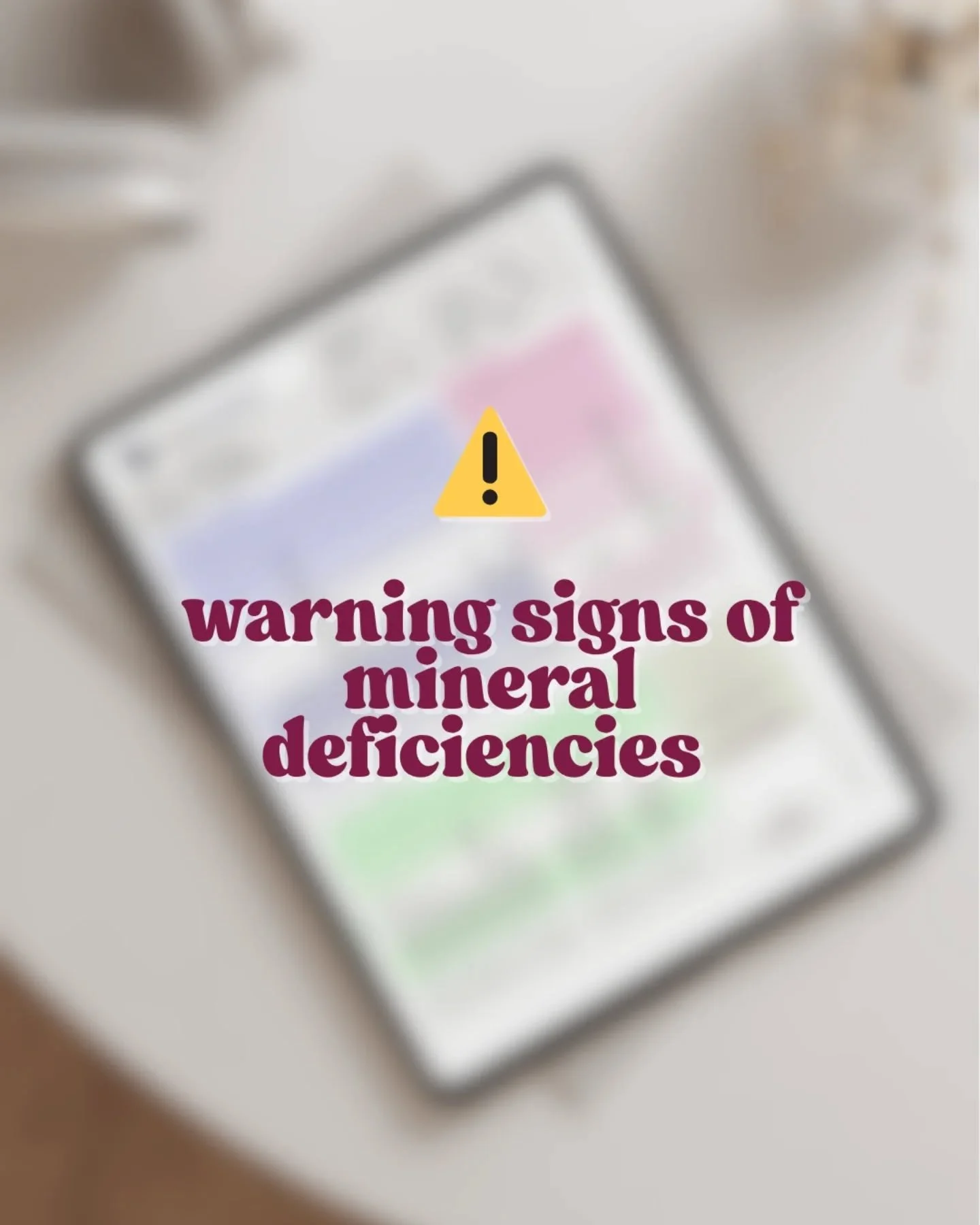 Warning signs of mineral deficiencies ⚠️
👎 Low energy or fatigue
👎 Bloating or constipation
👎 Mood swings or anxiety
👎 Brain fog
👎 Poor sleep
👎 Hair thinning or shedding
👎 Brittle nails
👎 Cravings (salt, sugar, chocolate)
👎 Muscle cramps or 