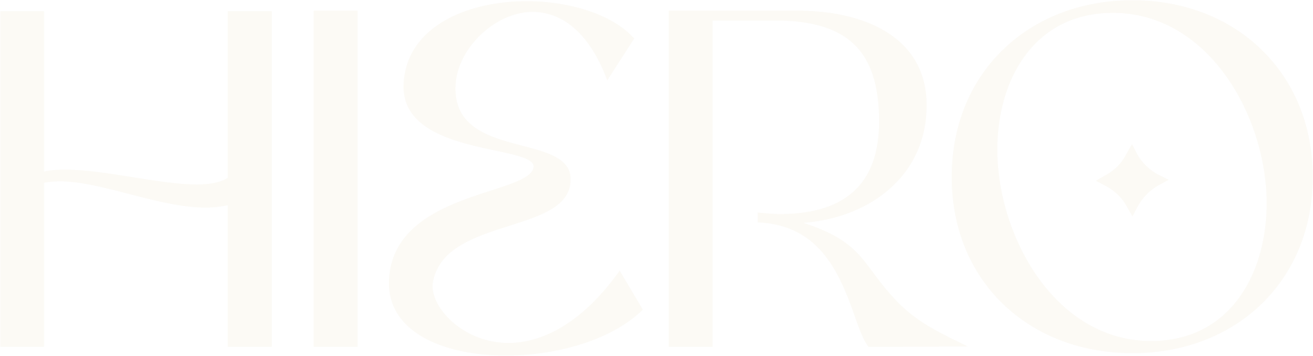 The word 'HERO' written in large, stylized white letters on a black background, with a star symbol inside the letter 'O'.
