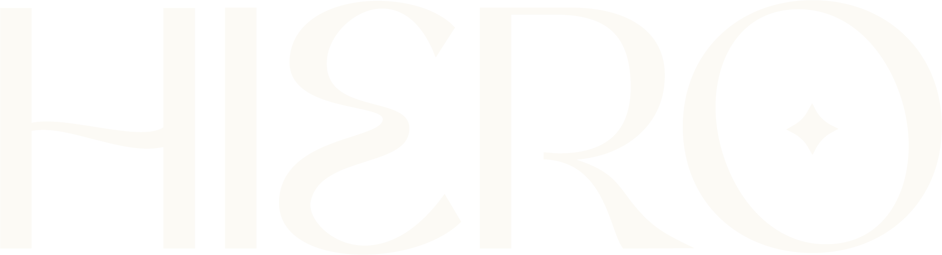 Stylized black and white logo with the word 'HERO', featuring a star inside the letter 'O'.