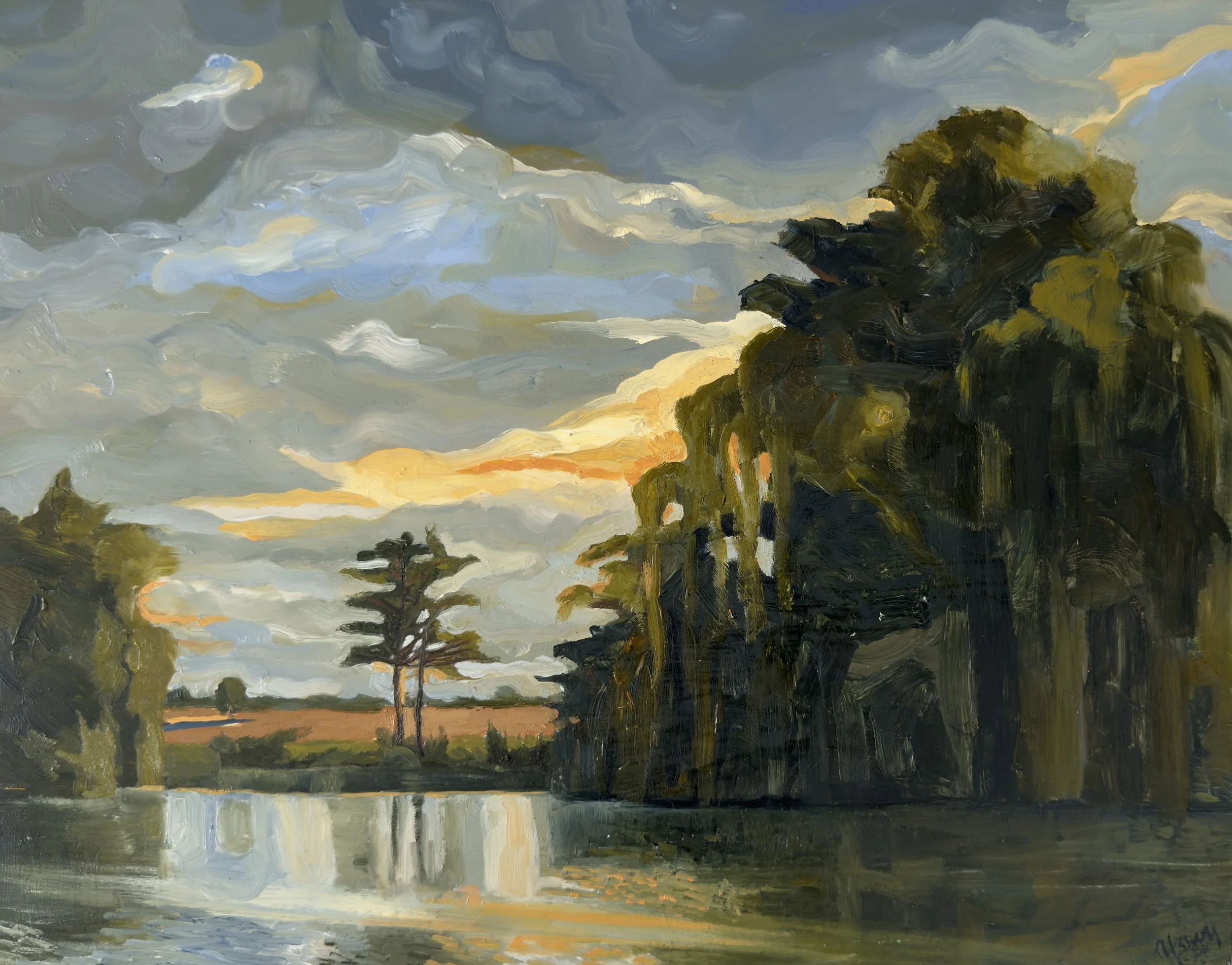 Cycling at Great Windsor Park (35.5cm x 28cm) Fine art Print