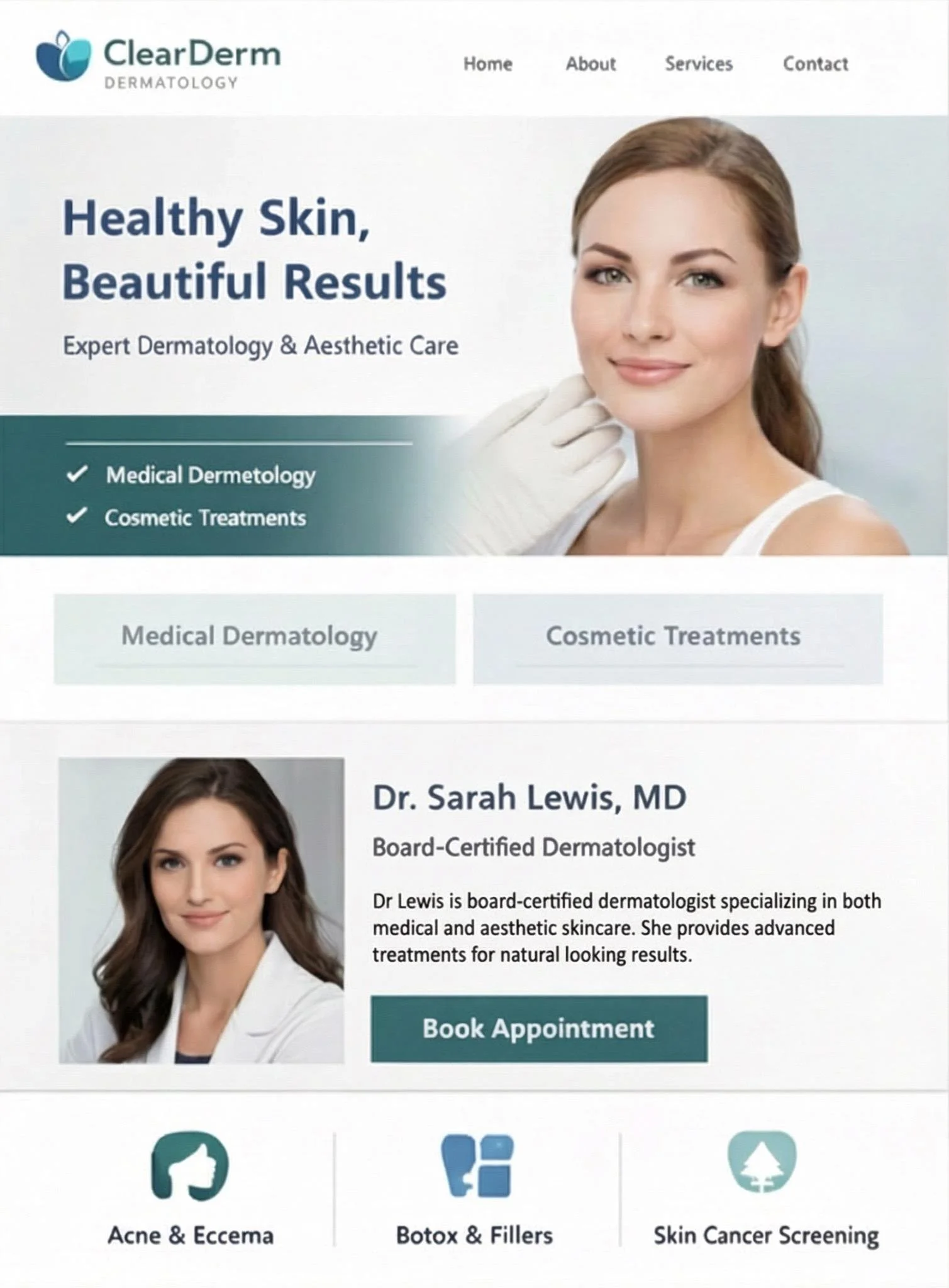 Dermatologist Website