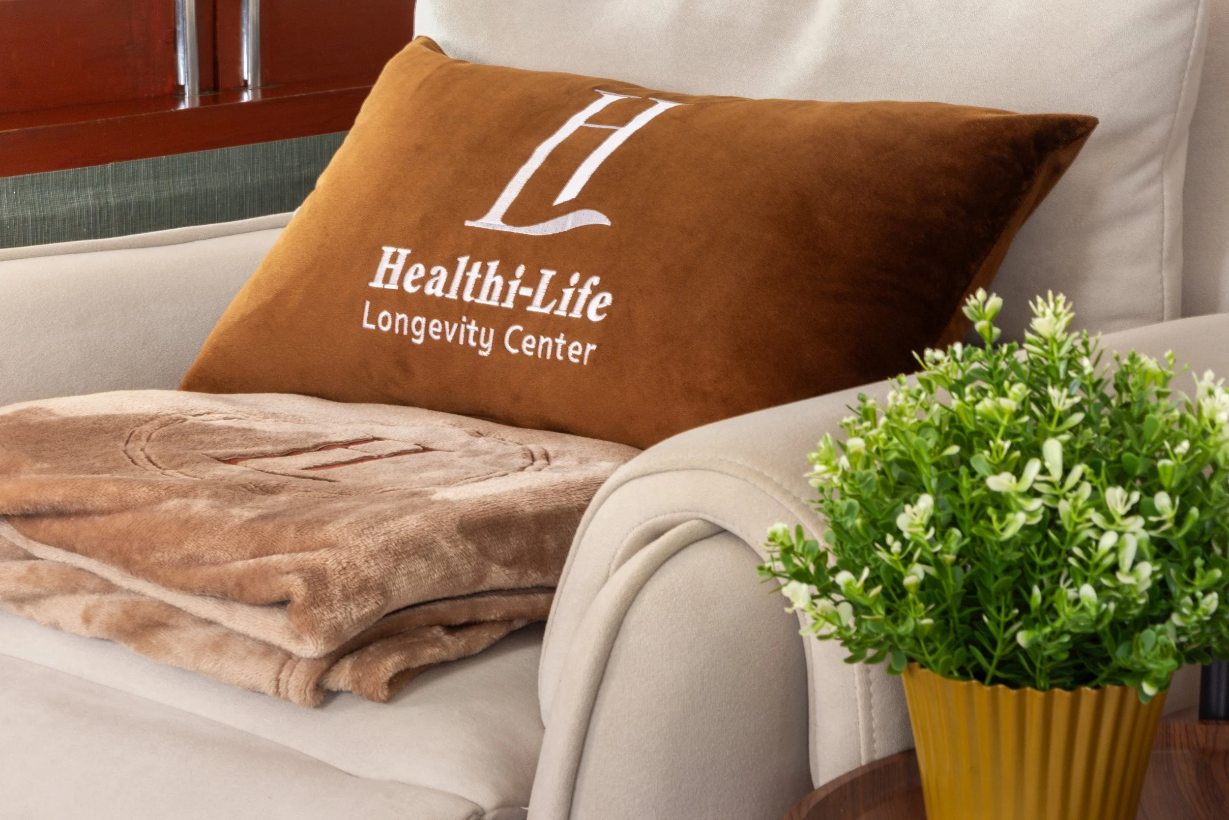 Healthi-Life Longevity Center interior lounge area