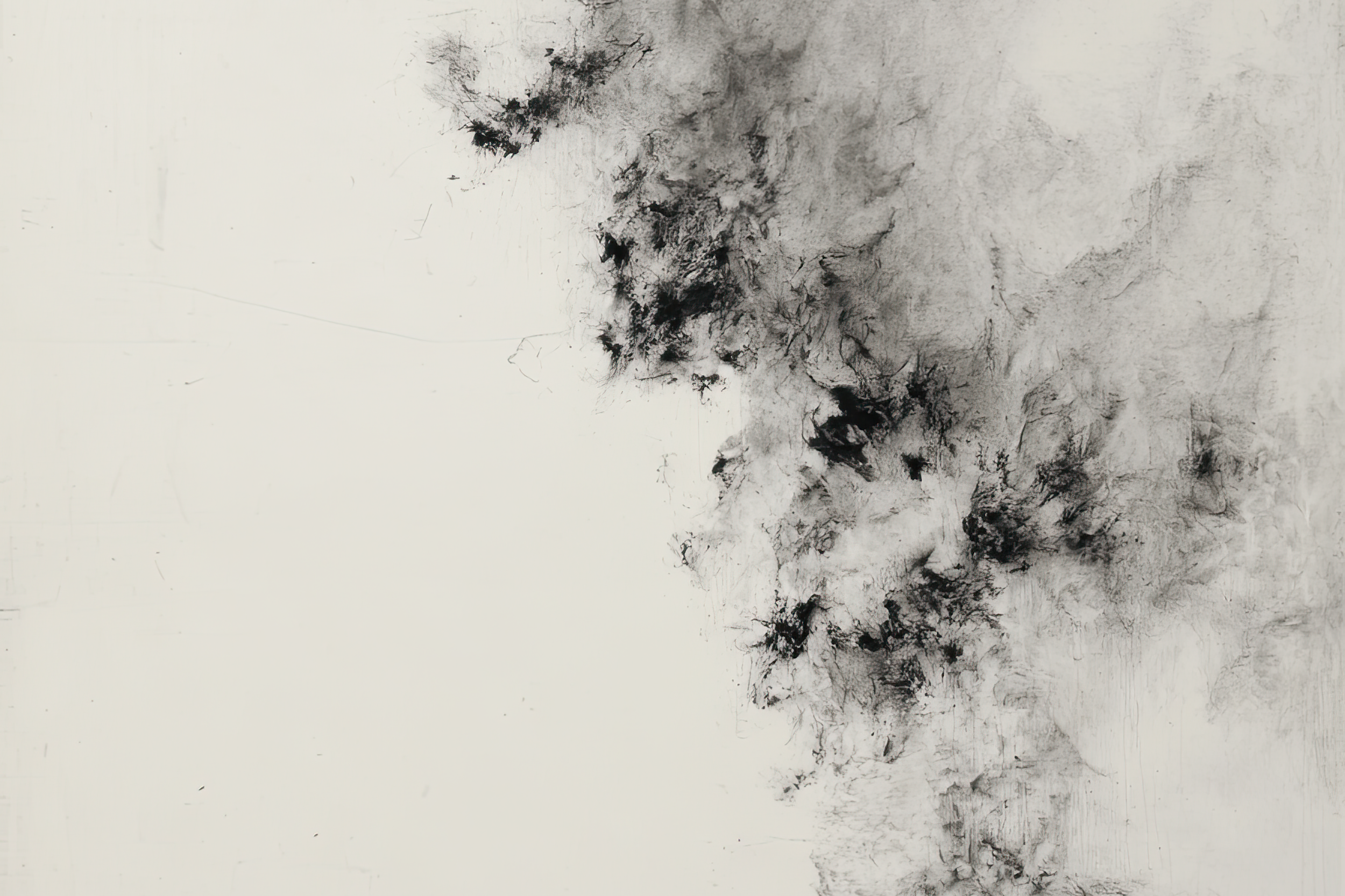 Création numérique Aza —souffle d'encre en édition limitée, méditation visuelle contemplative