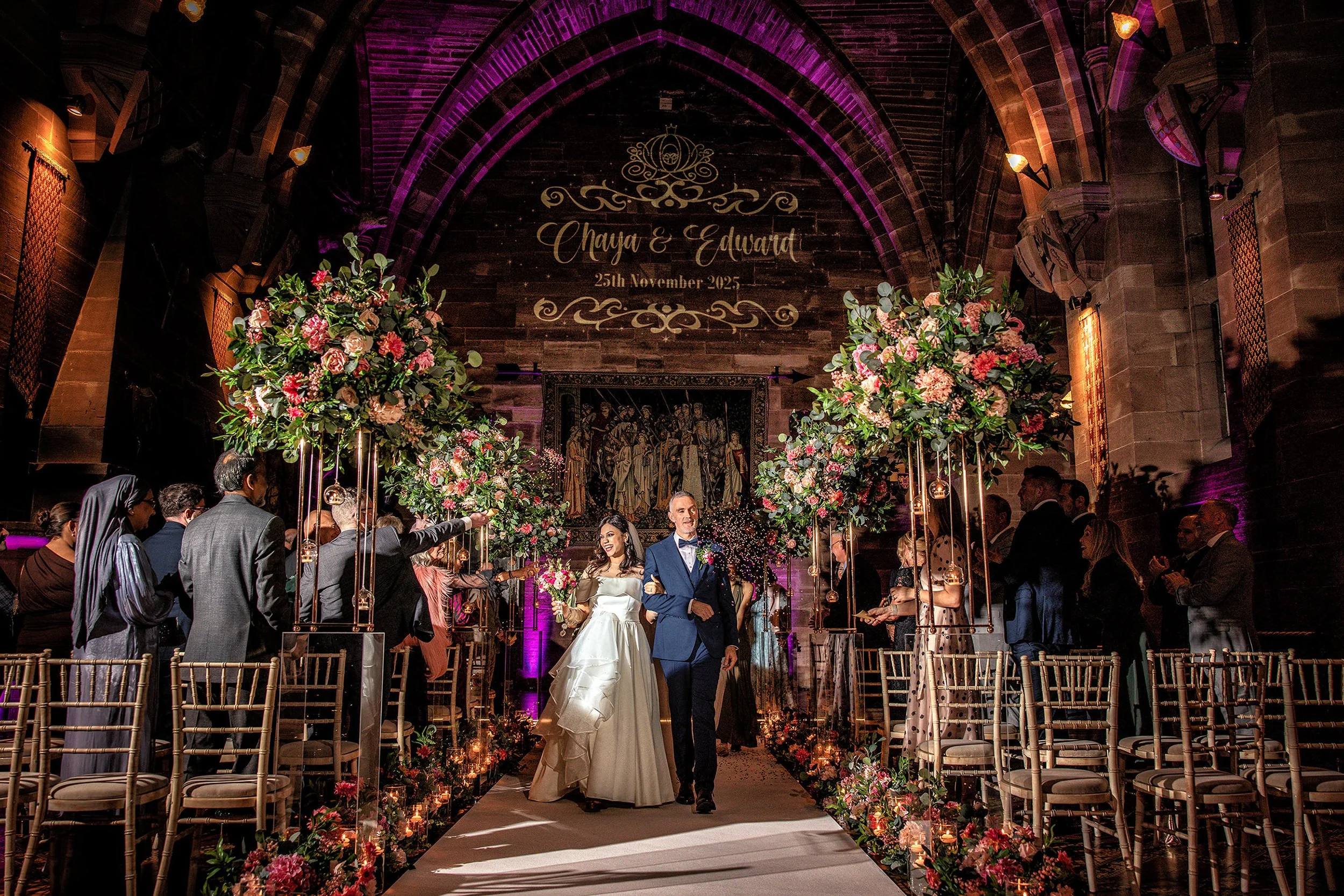 Wedding Photography at Peckforton Castle - Chaya &amp; Edward’s Winter Wedding