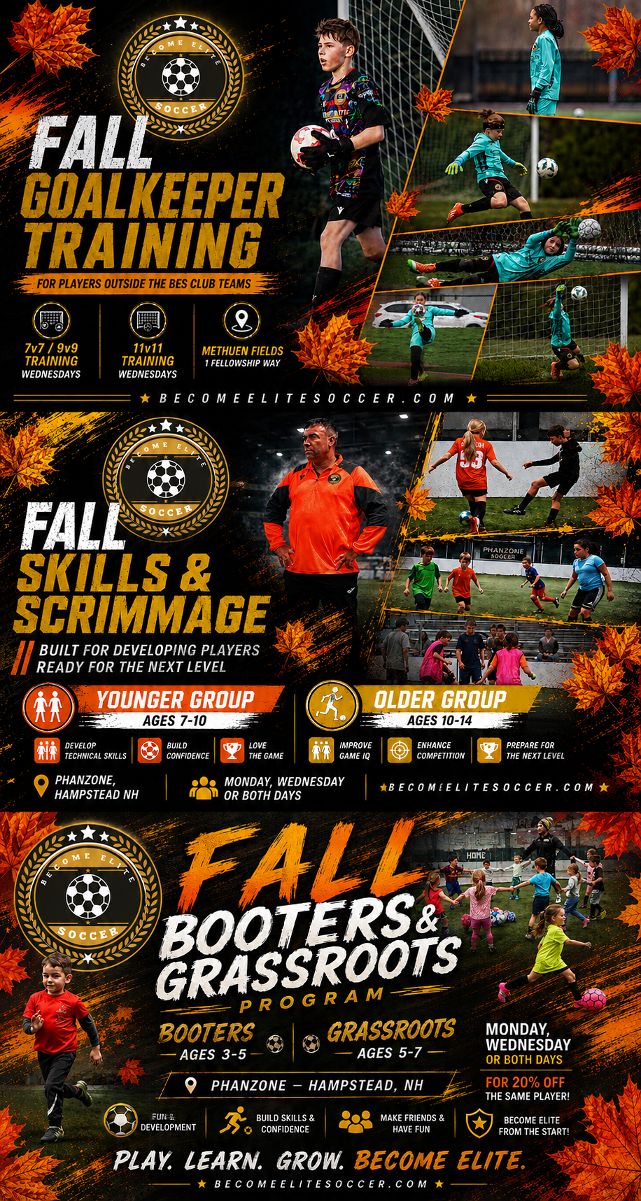 Become Elite Soccer - Fall Soccer Clinics