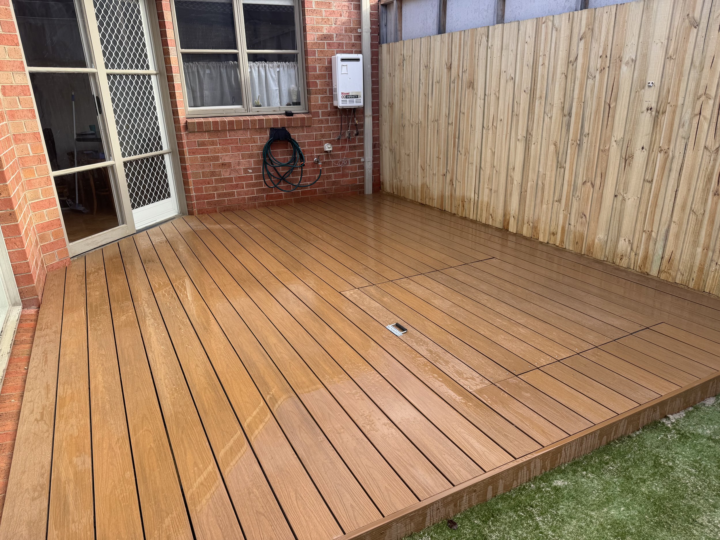 Compersite and merbau decks