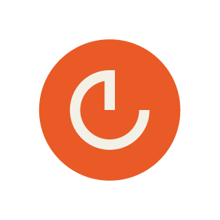 Power or reset button on black background