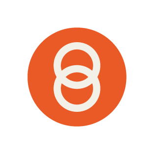 Logo of the SoundCloud audio streaming platform, featuring two concentric circles superimposed in white on an orange background.