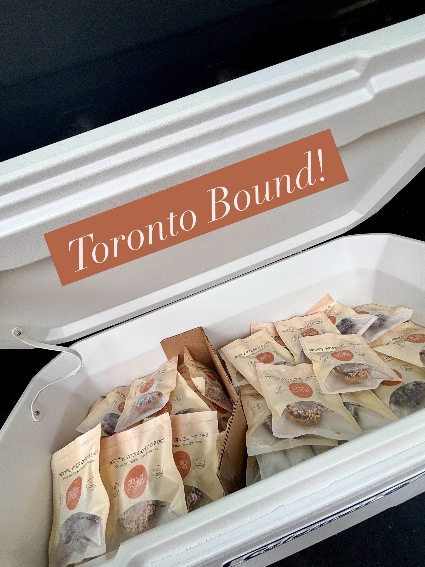 Toronto bound today 🚗

Making a few deliveries and bringing Bhalla Protein donuts into the city.

If you&rsquo;re in Toronto and want to get your hands on some, send us a message! 

#bhallaprotein #proteindonuts #healthysnacks