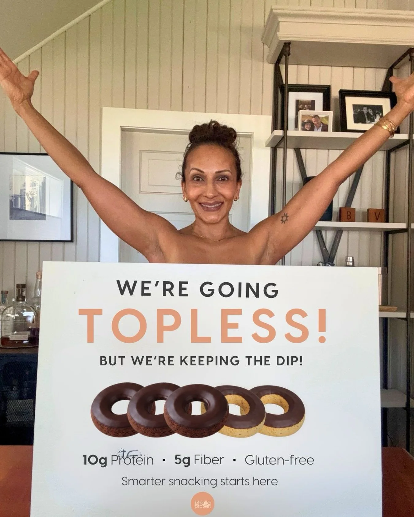 The secret&rsquo;s out&hellip; Bhalla Protein donuts are officially going topless 😉

Truth is, we&rsquo;ve been topless for a little while now - and the response has been amazing - so we&rsquo;re making it official.

When we first launched, we added