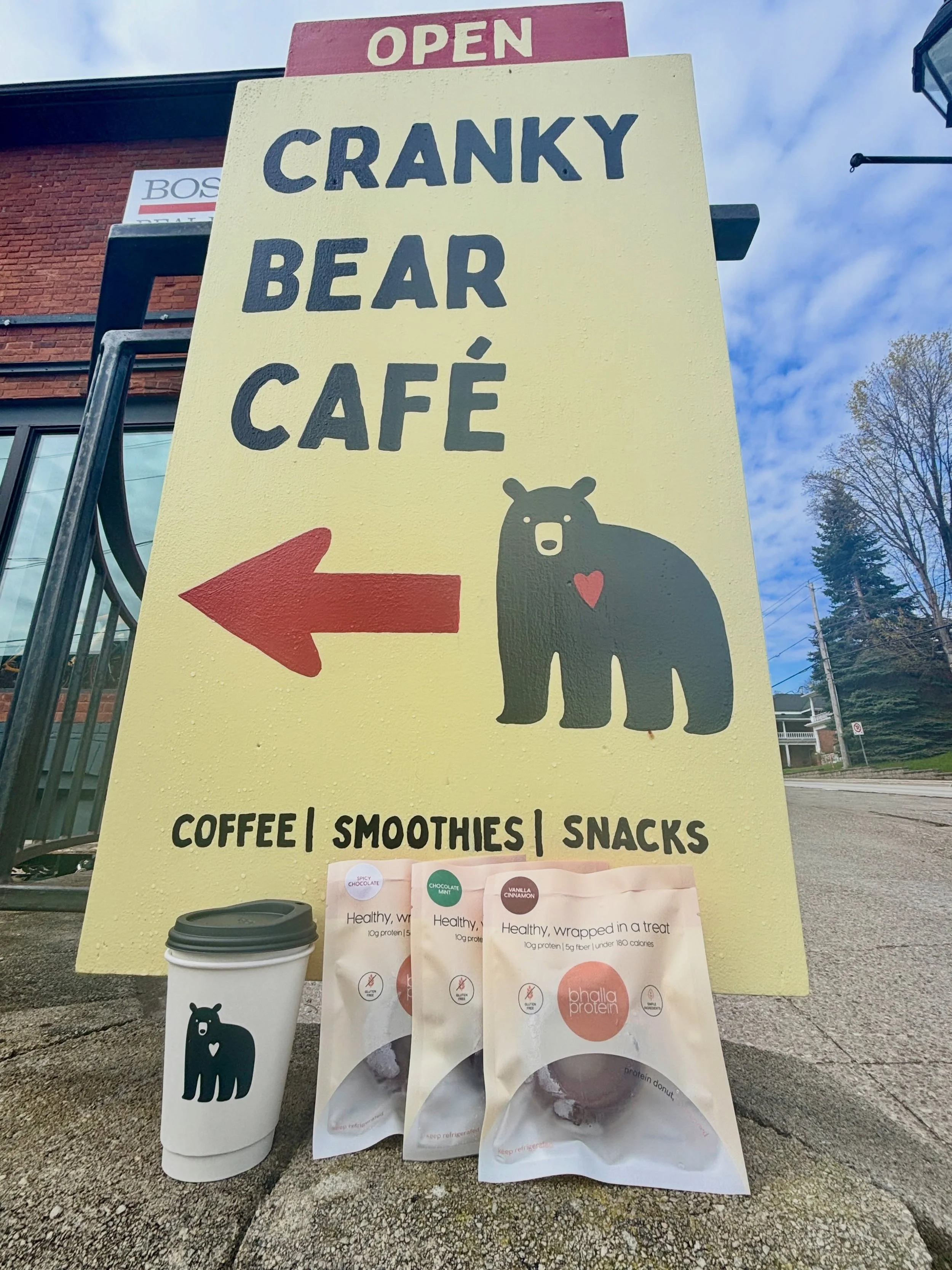 Weekend plans? Make a stop at Cranky Bear Caf&eacute; ☕️

Bhalla Protein donuts are officially restocked - just in time for your weekend coffee run, post-hike snack, or afternoon treat.

Healthy, convenient, and ready when you are.

If you&rsquo;re o
