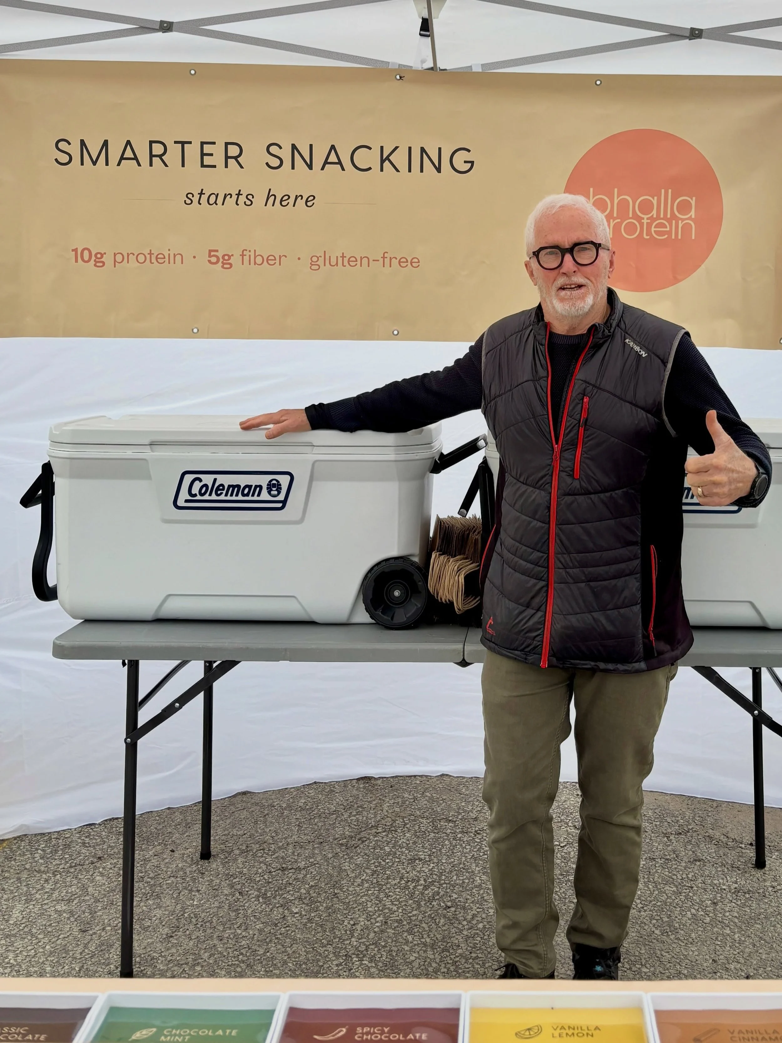 I&rsquo;m grateful for this man - my father-in-law - for many reasons, but especially today for stepping in for my hubby and helping me at the Saturday Collingwood Market. Mother Nature definitely made it a challenging one, but that didn&rsquo;t stop