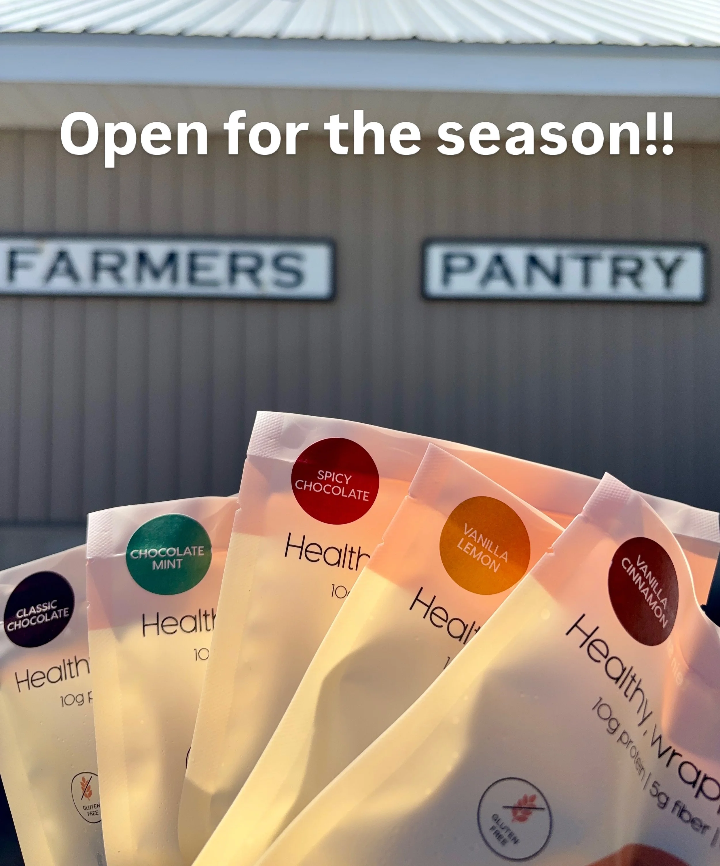 Farmers Pantry Thornbury is officially open for the season! 

If you ask us, they&rsquo;re starting the season off right with a full hand of flavours.

Grab one when you stop in! 

#bhallaprotein #proteindonuts #healthysnacks