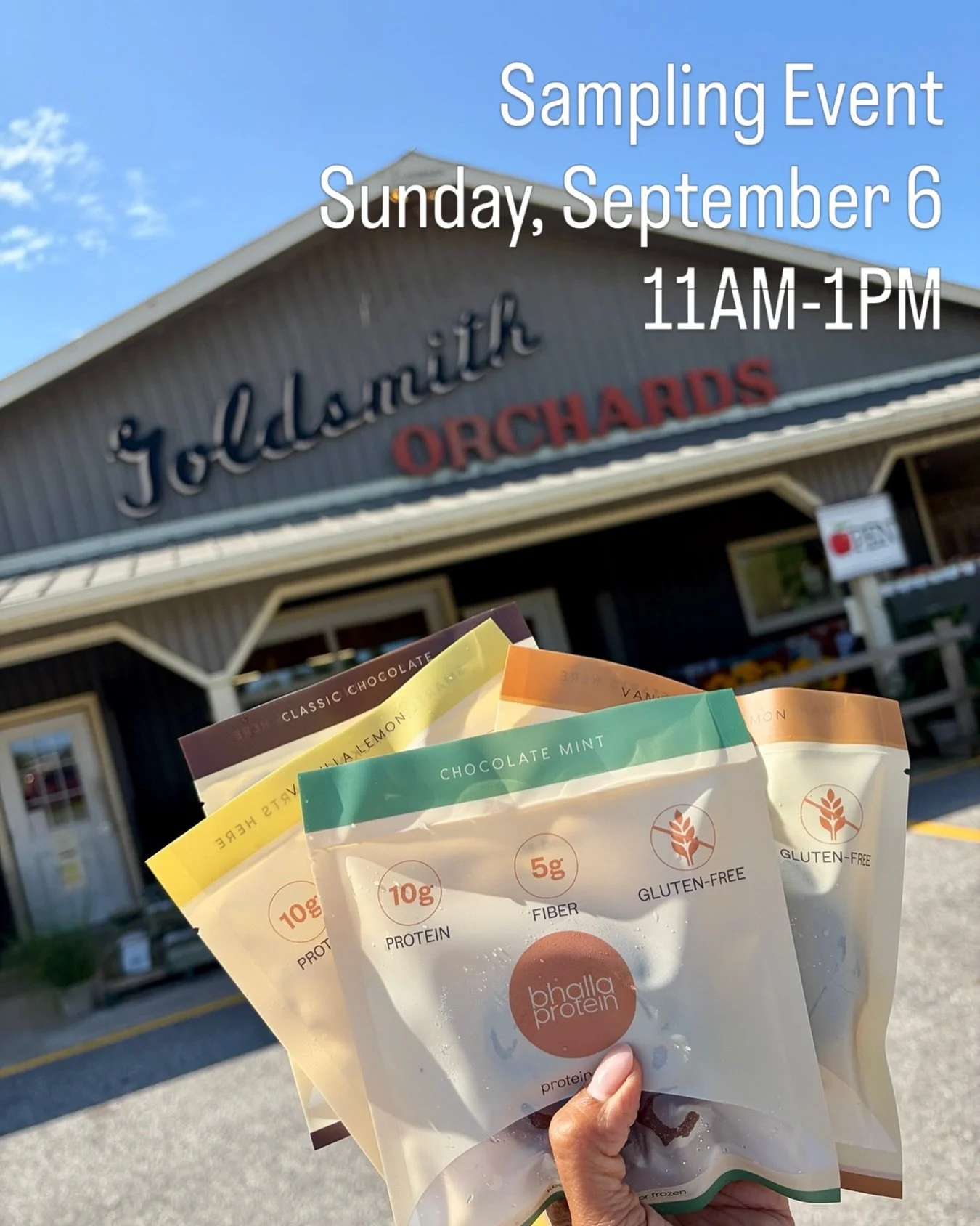 Come sample Bhalla Protein at Goldsmith&rsquo;s Market this Sunday! 🤎

We&rsquo;ll be there from 11 AM&ndash;1 PM with samples of our protein donuts - come say hi, try a few flavours, and find your favourite.

📍 Goldsmith&rsquo;s Market, Thornbury
