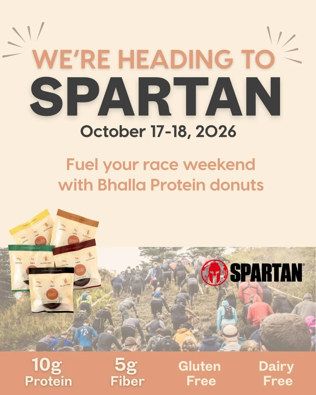 We&rsquo;re heading to SPARTAN! 💪🏽🔥

Bhalla Protein is excited to be part of the 
Blue Mountain Spartan Race Weekend, October 17&ndash;18, 2026! 

Whether you&rsquo;re racing, cheering from the sidelines, or just enjoying the weekend at Blue Mount