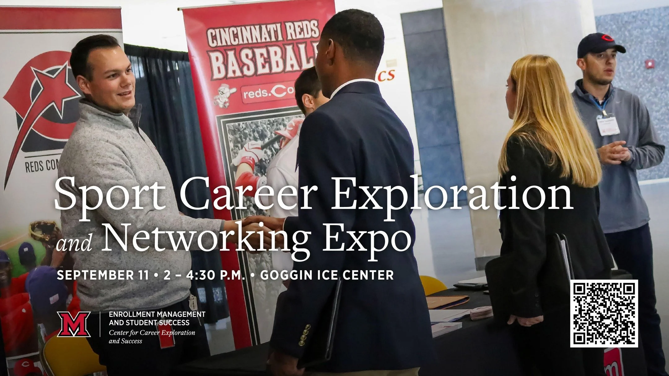 Don't miss the Sports Career Exploration and Networking Expo TOMORROW at the Goggin Ice Center from 2 - 4:30 p.m. Meet with area sports industry professionals and jumpstart your career in sports!