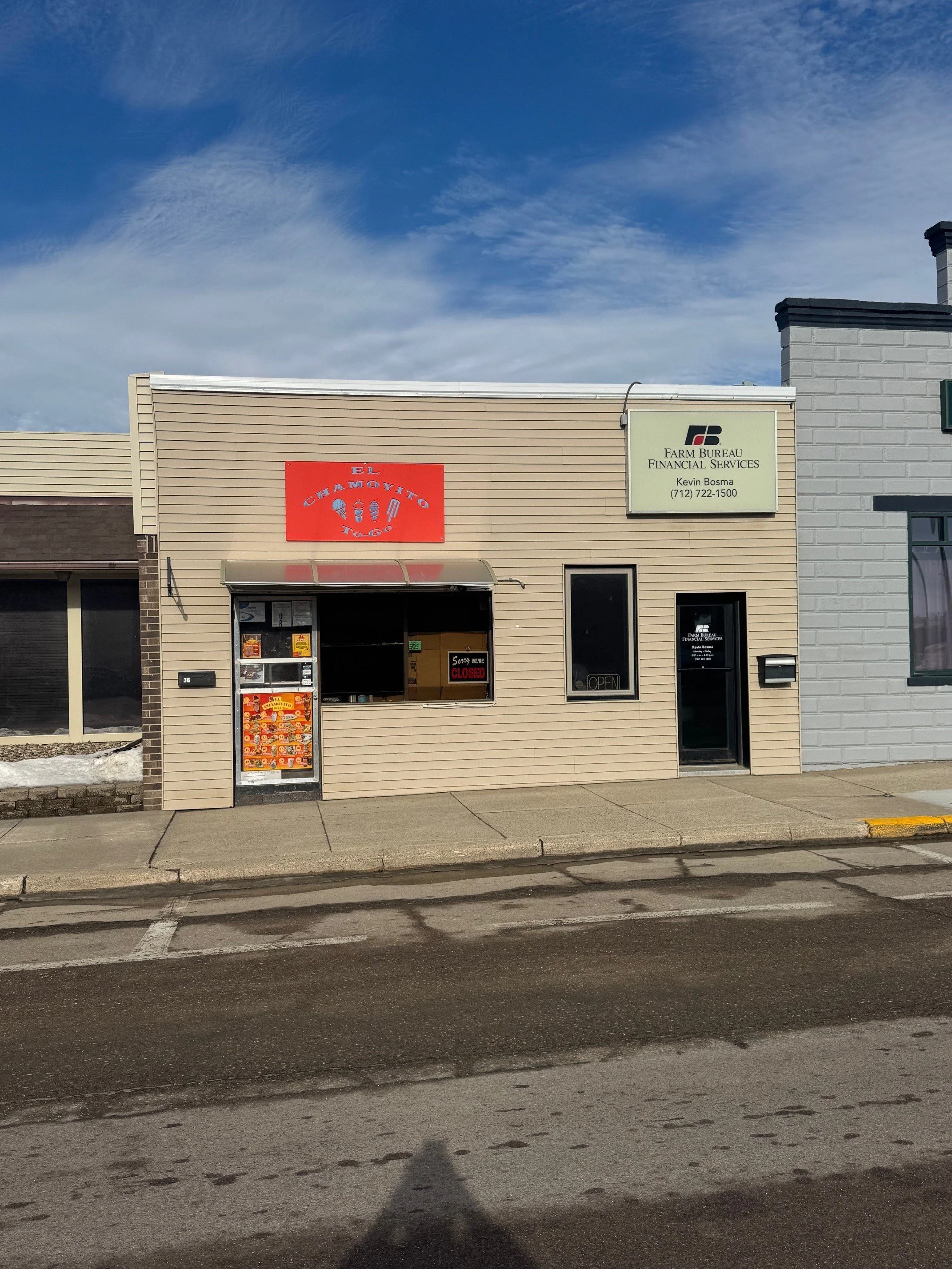 For Lease- 34 3rd Street NW Sioux Center, IA 51250. Approximately 700 +/- SF commercial office space, former insurance office located in the heart of Downtown Sioux Center. Call or message for details.