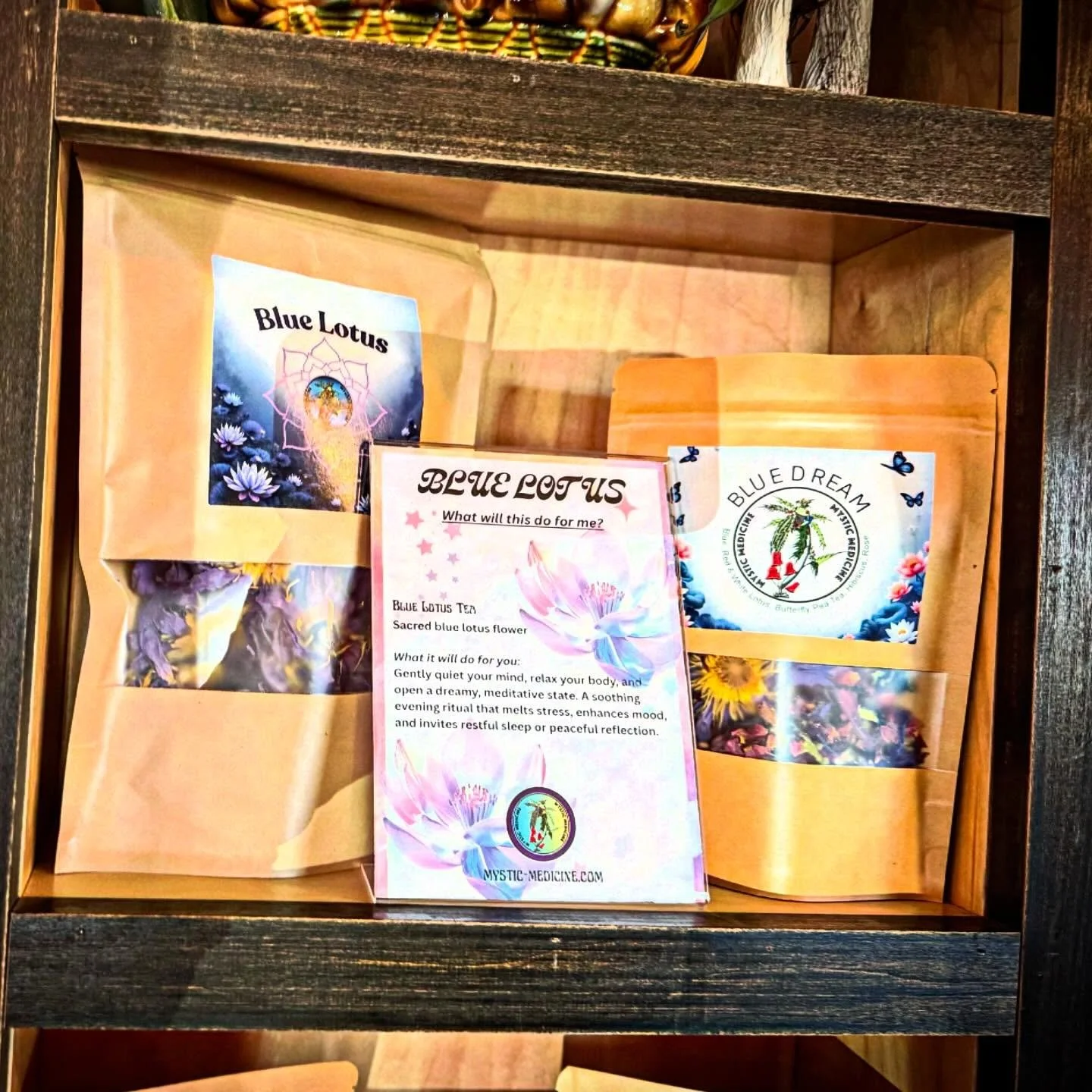 Blue Dream 🪷 Mystic Tea Blend now on the shelf @squarerut.kavabar don&rsquo;t miss out, pick some up today and brew yourself at home. An amazing lotus, butterfly pea tea, hibiscus 🌺 &amp; rose 🌹 daytime beverage. Just to take the edge off ✨✨✨🙌🏼?