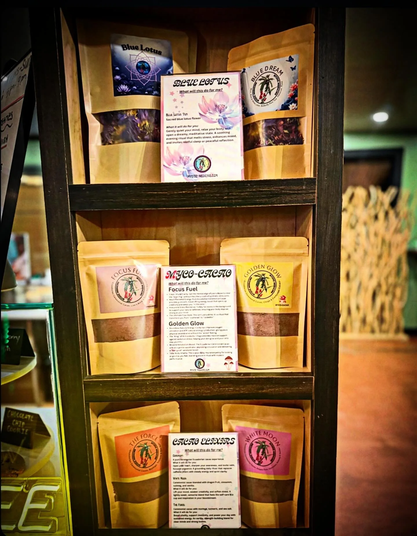 Stop by SquareR&uuml;t Kava bar for your Mystic Medicine Cacao Elixir blends, Ascension Brownies and Blue Lotus 🪷.
The amazing ambiance disconnects you from the crazy busy world, grab a delicious Kavarita, and even a slice of Pizza. It doesn&rsquo;t