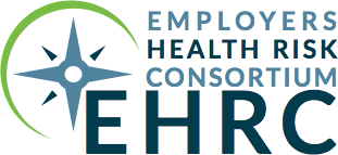 Logo of Employers Health Risk Consortium, featuring a compass icon and the acronym EHRC