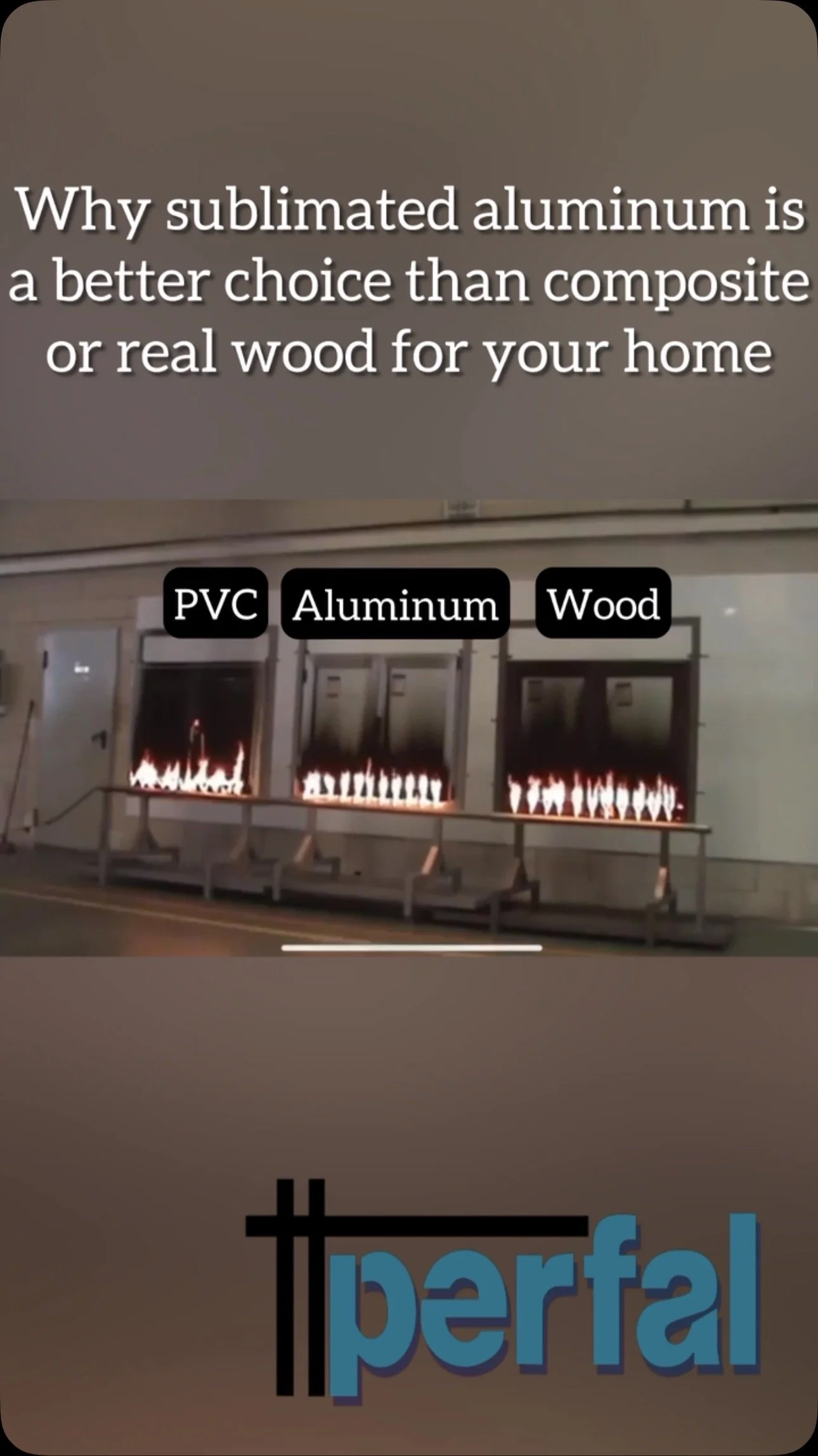 Aluminum is fire resistant and much more durable than composite materials or wood!
At the same or lower price than composite materials you can have a better looking and safer house!
All of the luxury and aesthetic of quality wood, without the downs