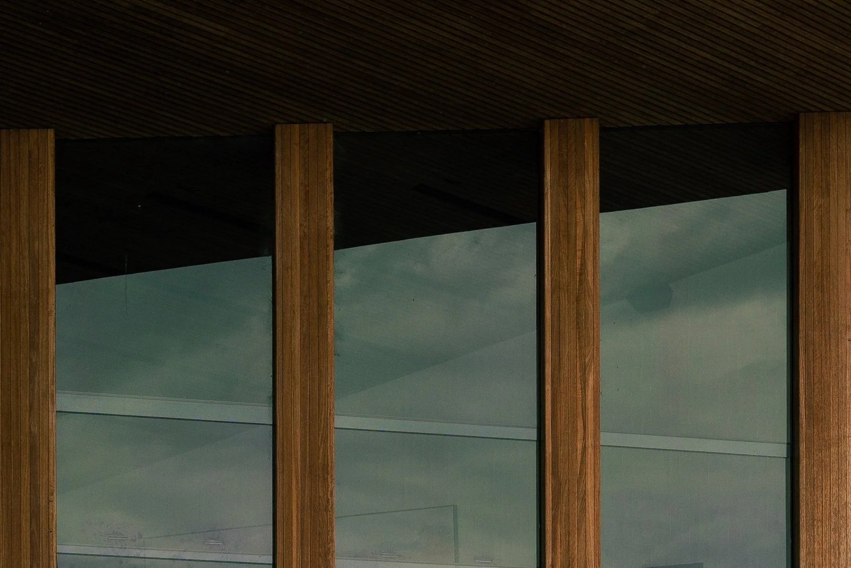 Architecture photography, panelled windows