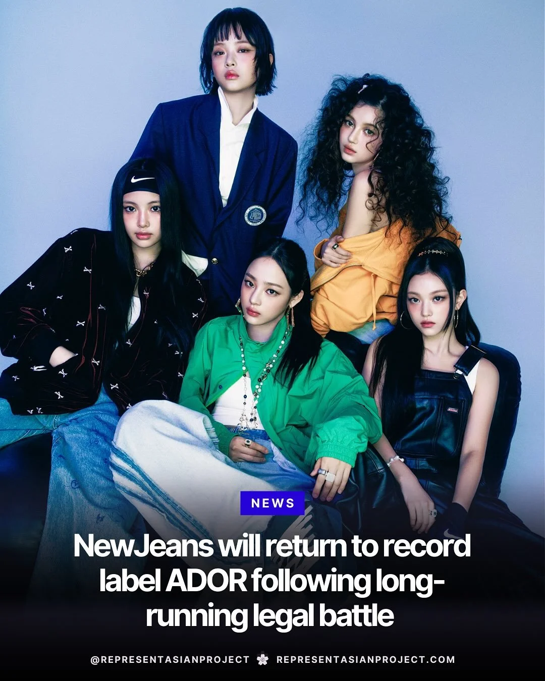 All five members of NewJeans are returning to ADOR following a long-running legal battle. Swipe through to learn more.