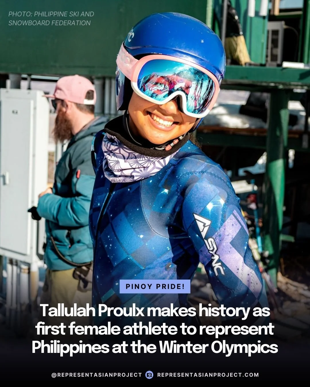 Meet Tallulah Proulx, the Filipina skier making Olympic history 👏👏👏