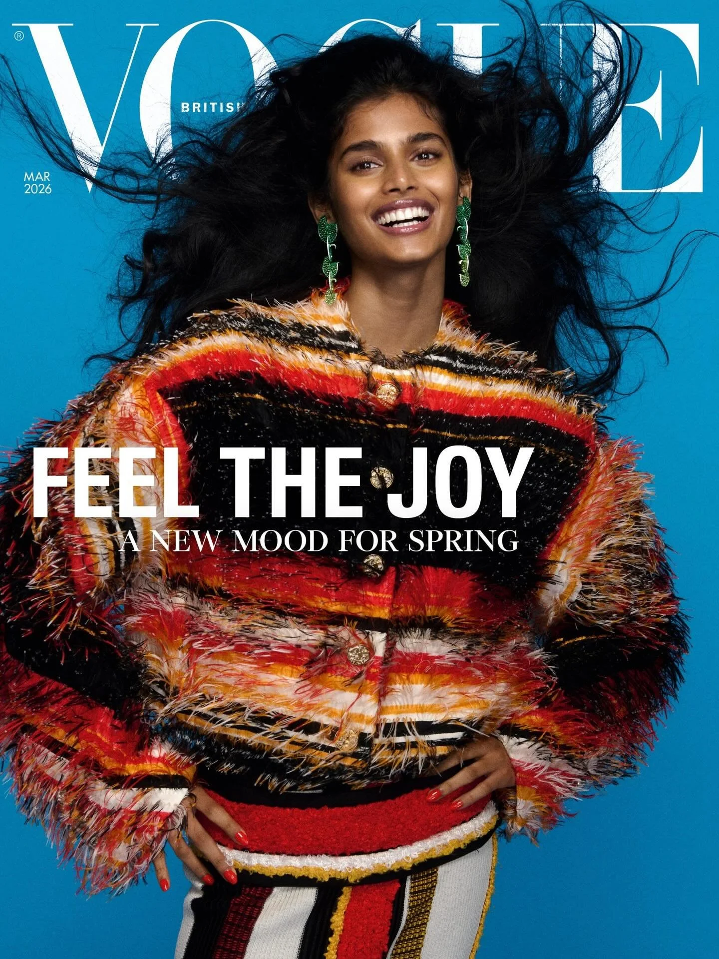 PURE JOY seeing Bhavitha Mandava, the first Indian model to open a Chanel show, on the cover of @britishvogue!!!

Credits: photographed by @OliverHadleePearch and styled by @SarrJamois, with hair by @SamMcKnight1, make-up by @MelArter, nails by @Mani