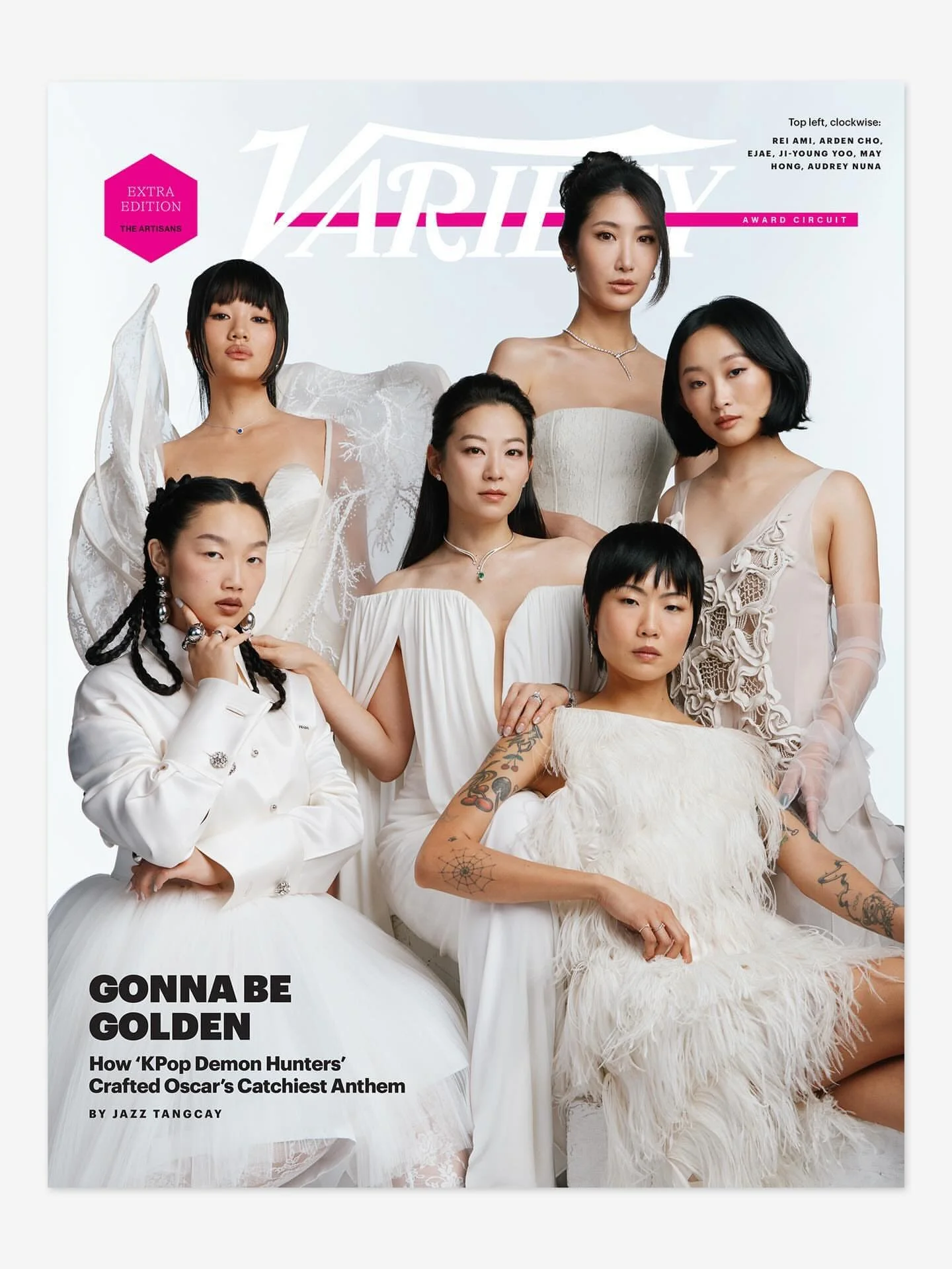 all the HUNTR/X ladies on the cover of @variety 🥹

Credits
📸 @dandoperalski

MAY HONG
@gracegraceahn
@laurenpalmersmith
@rukuku 

JI-YOUNG YOO
@waymanandmicah
@rena.calhoun
@allanface

ARDEN CHO
@itsamandalim
@makeupsang
@stevenmasonlife

EJAE
@jef