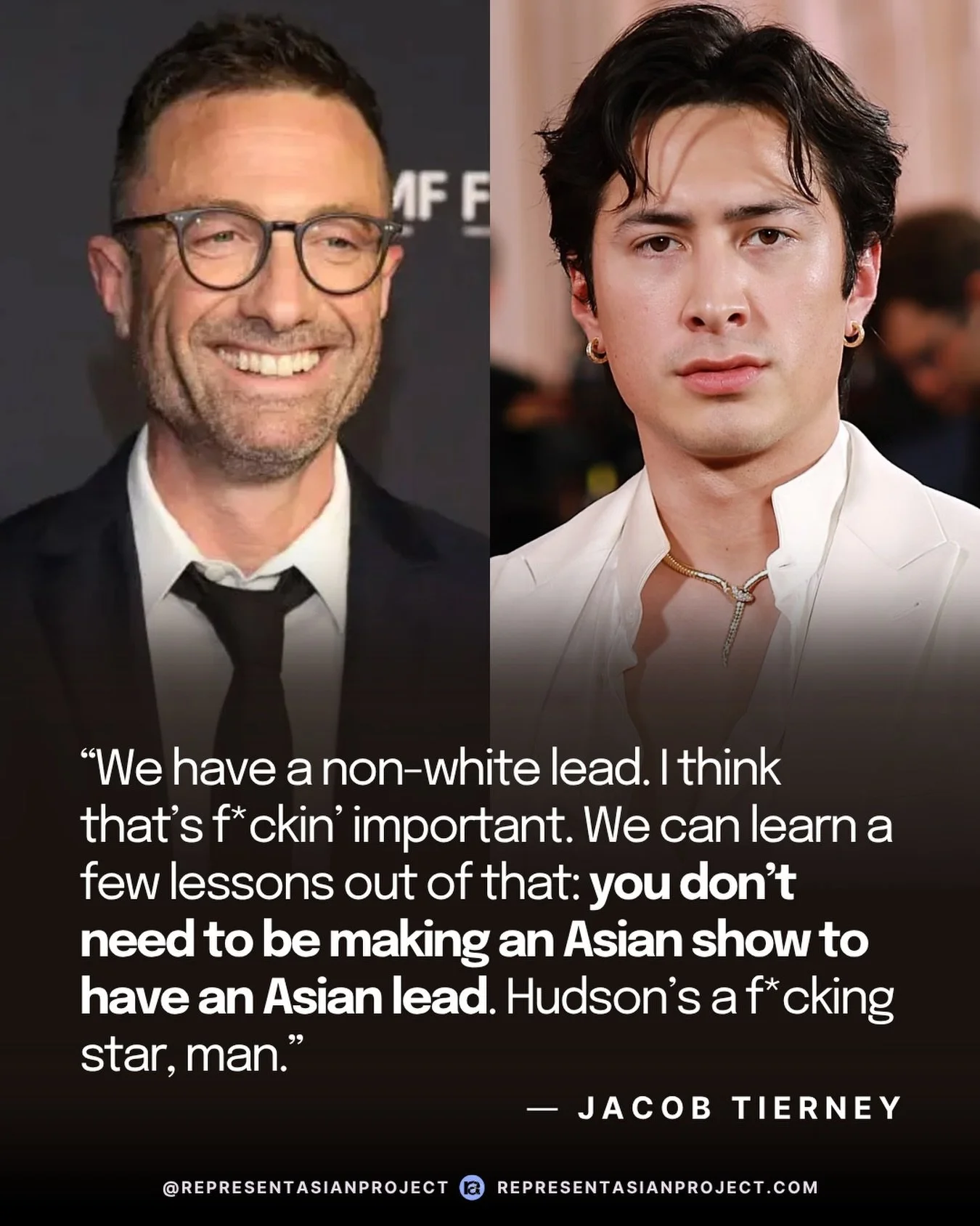 LOUDER FOR THE PEOPLE IN THE BACK!! 📣

&ldquo;You don&rsquo;t need to be making an Asian show to have an Asian lead&rdquo; &mdash; @jacob.tierney 👏👏👏