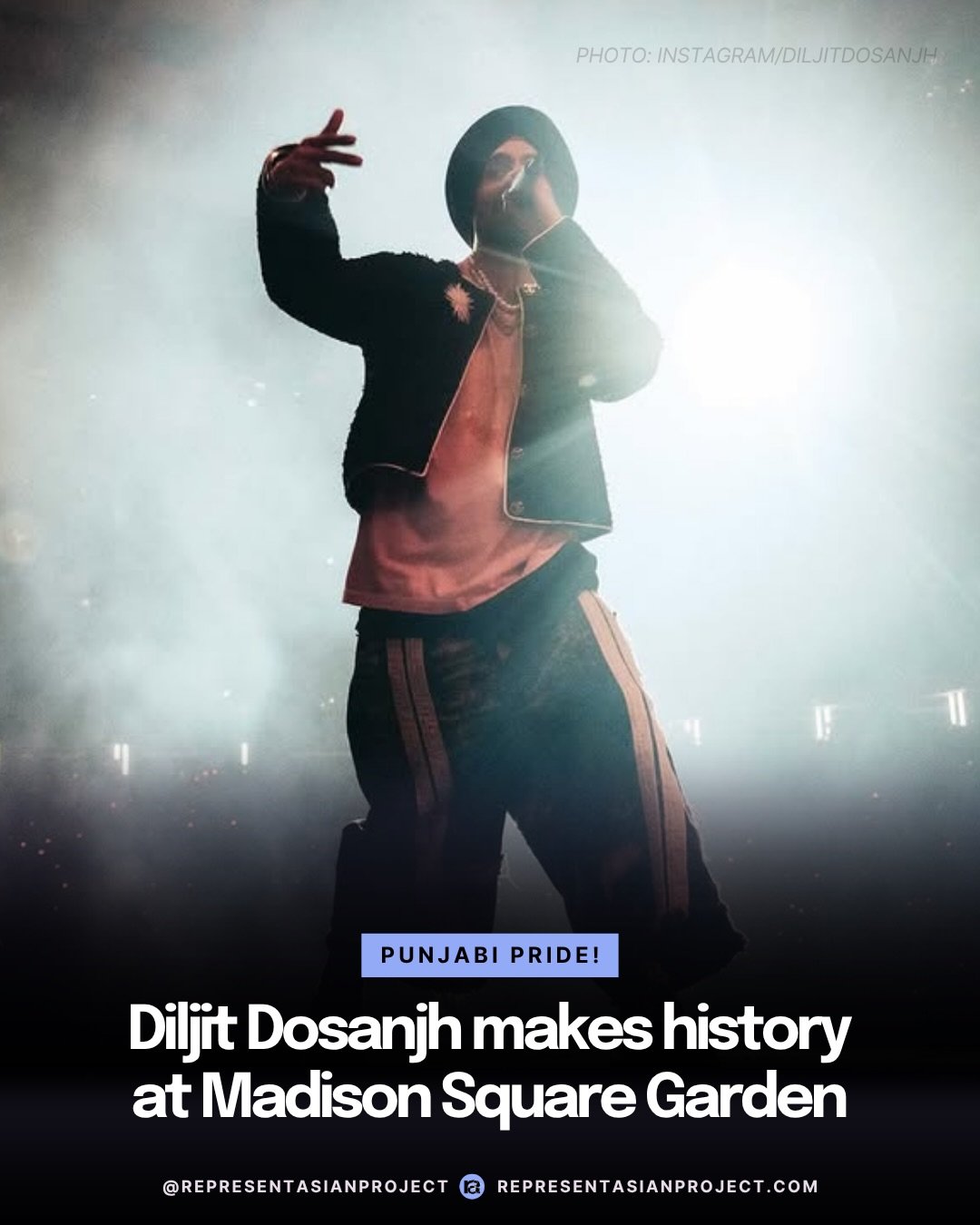 Diljit Dosanjh has made history as the first South Asian artist to sell out two consecutive nights at Madison Square Garden. The Punjabi artist performed for two sold out crowds at the legendary venue as part of his Aura World Tour. 

This history-ma