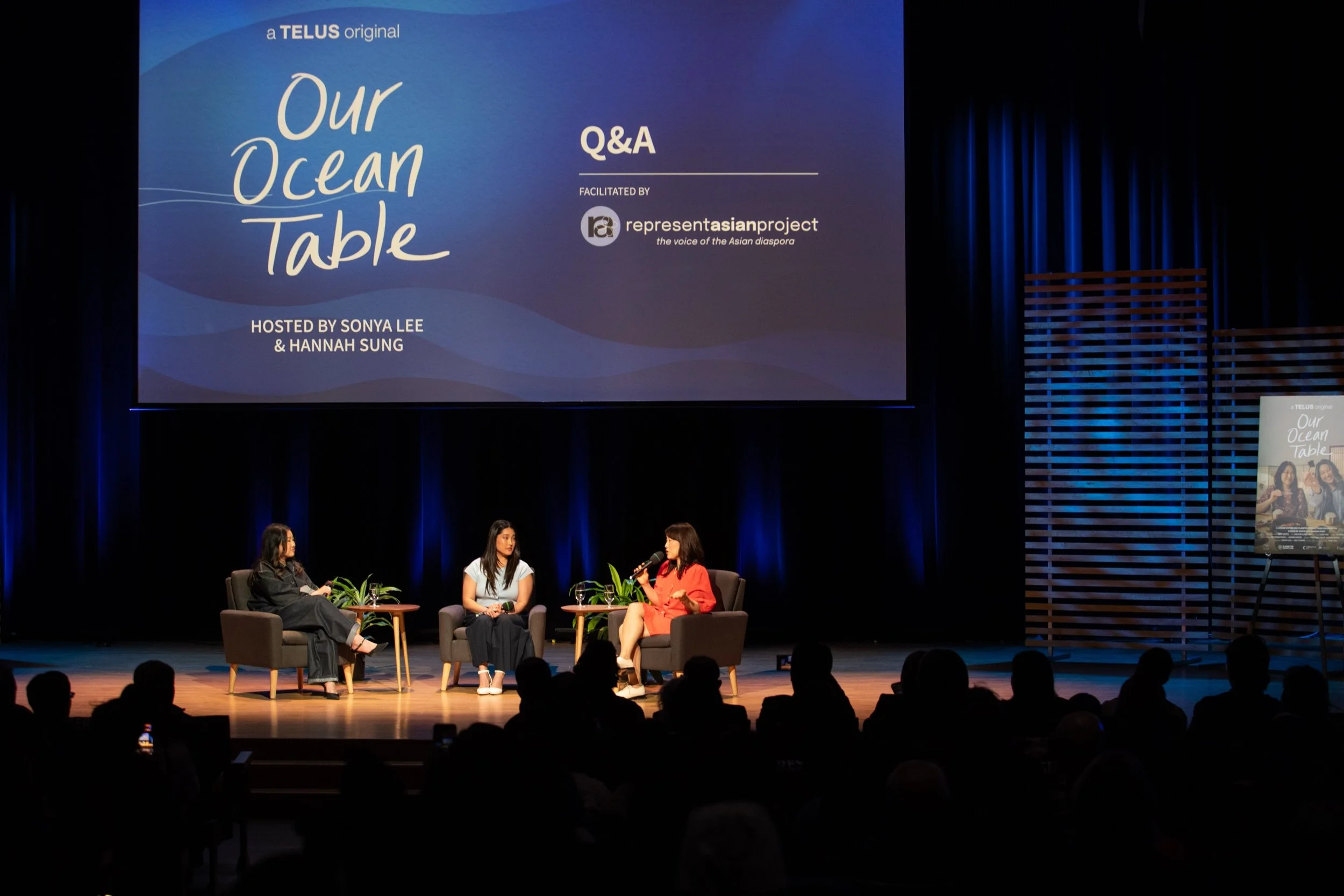 Reminiscing about the Toronto premiere of @ouroceantable 🐠

Catch the full conversation with @hannsung and @sonyaslee at the link in bio! 

📸: Dewey Chang