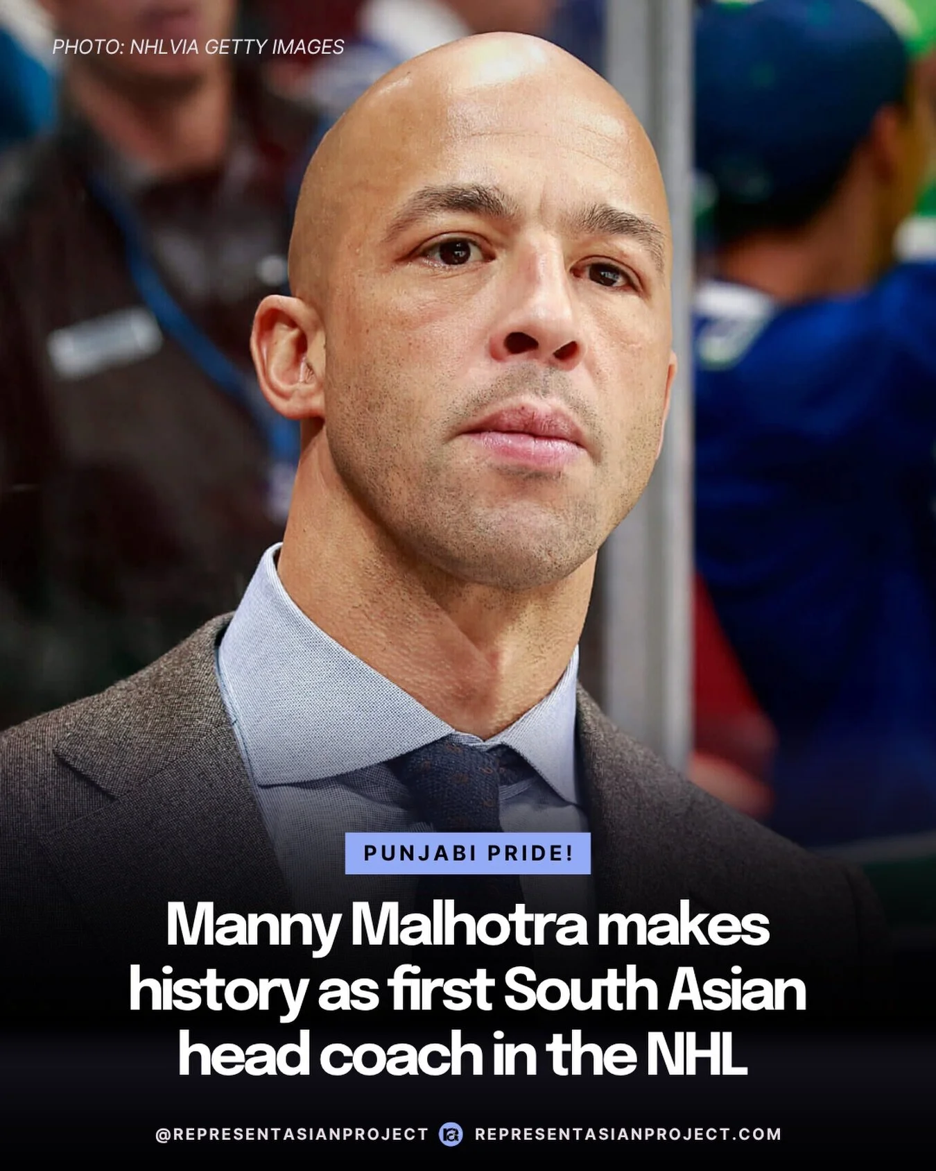 Manny Malhotra has made NHL history once again. 🏒

Malhotra has been named head coach of the Vancouver Canucks, becoming the first person of South Asian descent to serve as a head coach in NHL history.

The former NHL player previously made history 