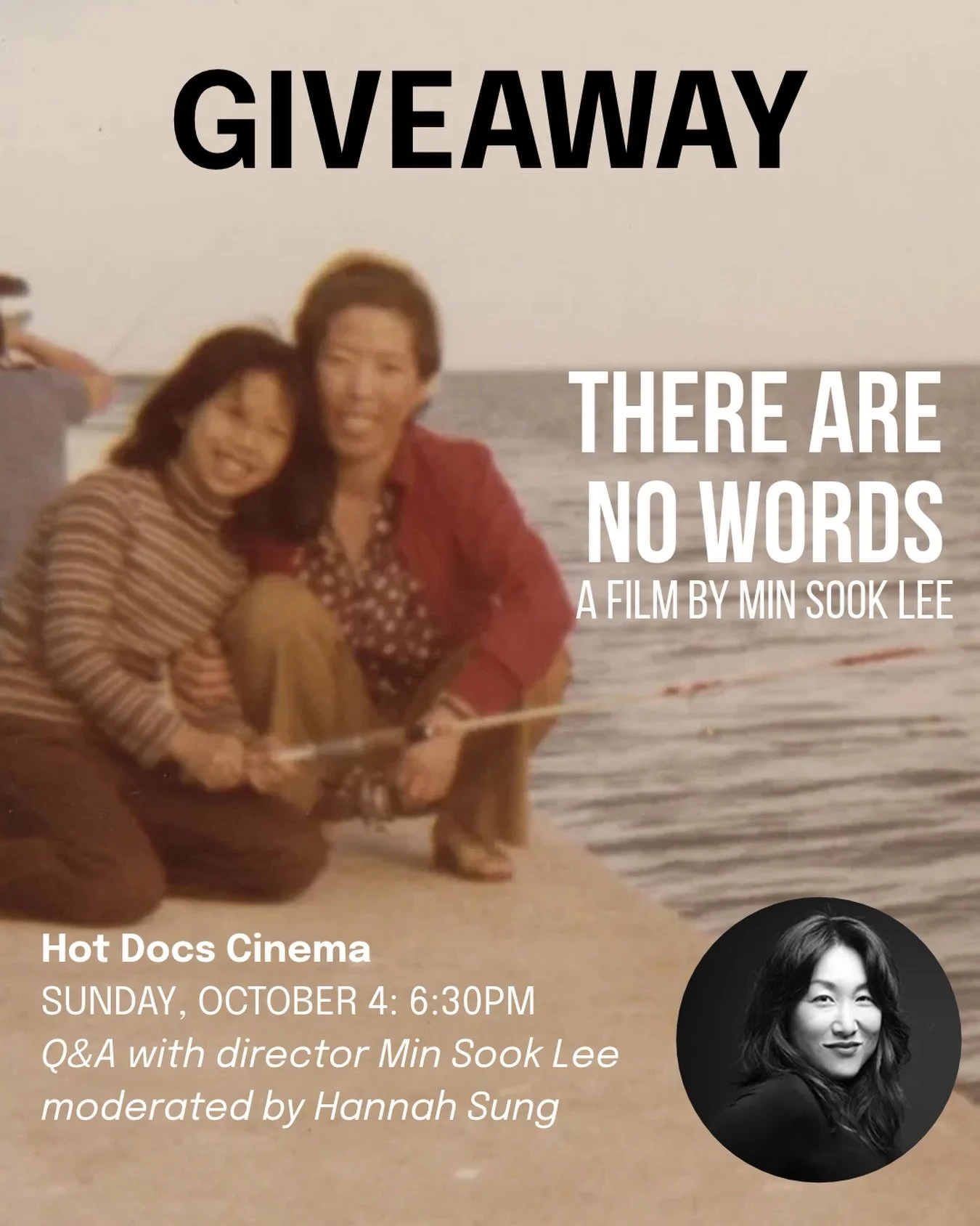 GIVEAWAY 🎬

We&rsquo;re giving away two tickets to the screening of @minsooklee&rsquo;s &ldquo;There Are No Words&rdquo; at @hotdocs_ on Sunday October 4th at 630pm. The film documents Lee&rsquo;s exploration of what led her mother to die by suicide