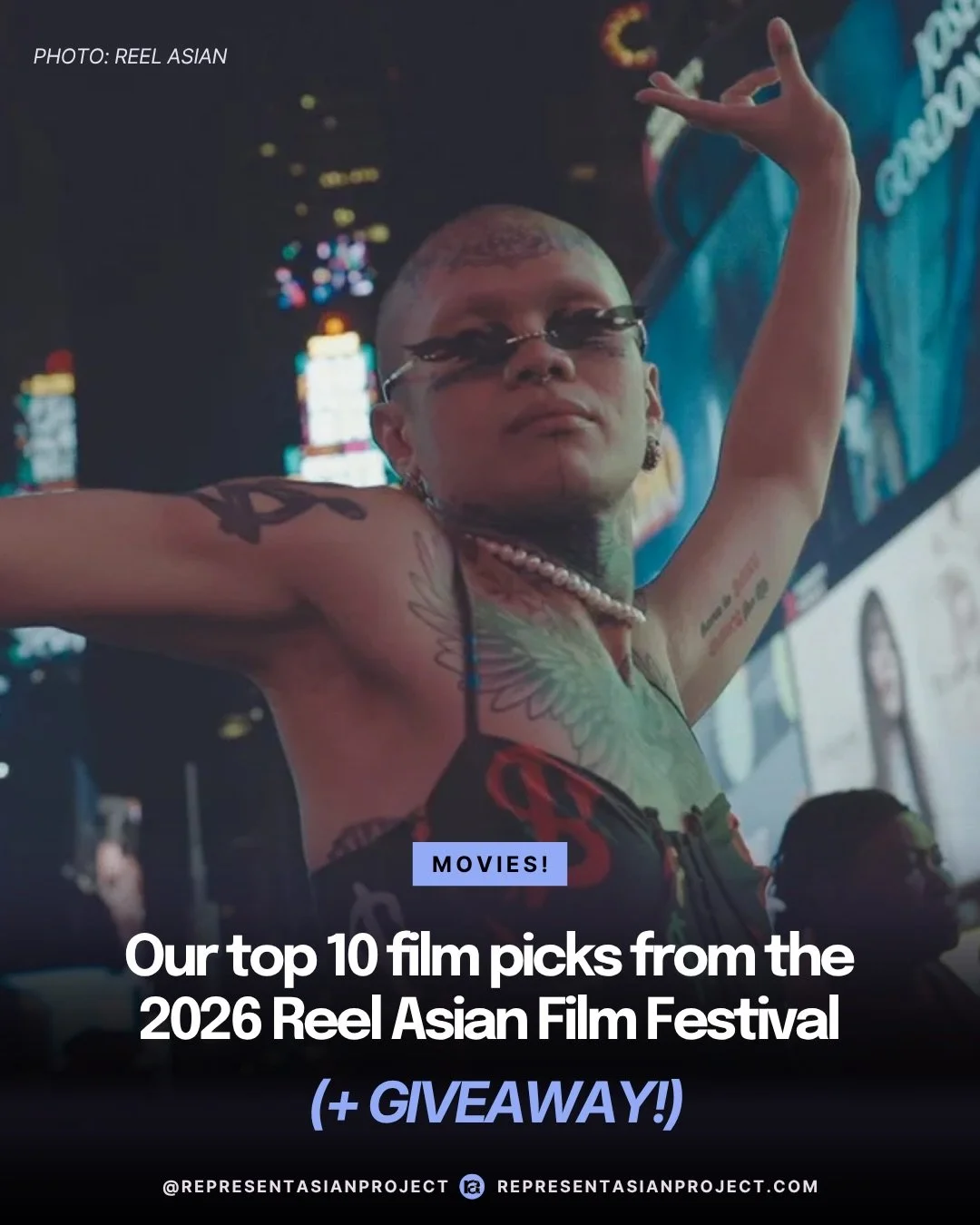 GIVEAWAY 🎬

The Toronto @reelasian International Film Festival is back and we&rsquo;re giving away a pair of tickets to opening night!

This year, Canada&rsquo;s biggest pan-Asian festival celebrates its 30th anniversary from November 11-21 in-perso