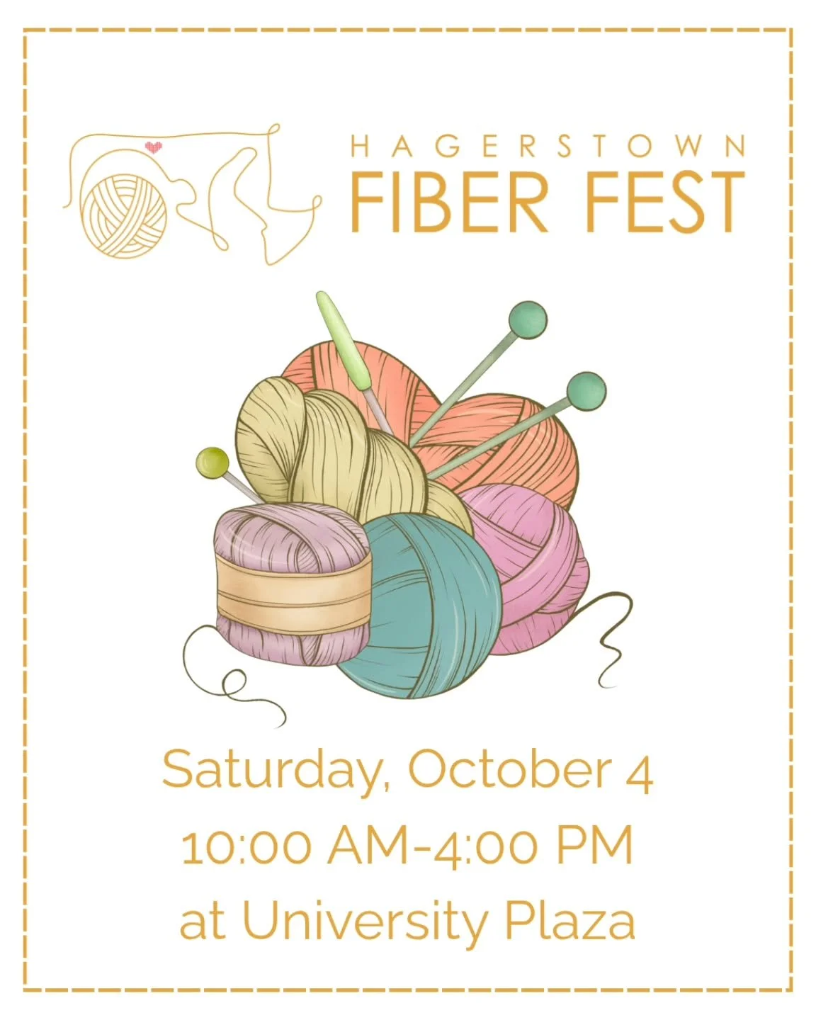 Casimir Bakery is excited to be at FiberFest tomorrow! I love to crochet and if you ever see me at a vendor market I was probably crocheting in between customers.

#hagerstown #hagerstownmd #hagerstownmaryland#smallbusiness #supportsmallbusiness #sma