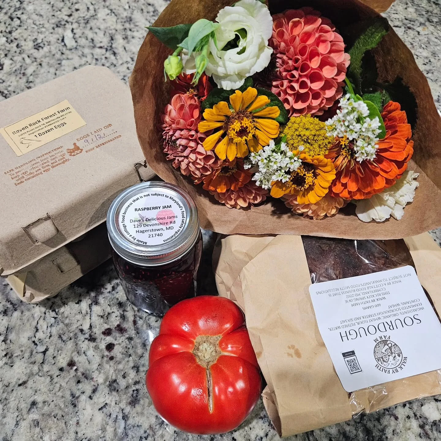 Farmer's Market haul!

Come see these lovely businesses and Casimir Bakery at the Hagerstown Historic City Farmer's Market every Sunday!

#hagerstown #hagerstownmd #hagerstownmaryland#smallbusiness #supportsmallbusiness #smallbusinessowner#bakery #ba