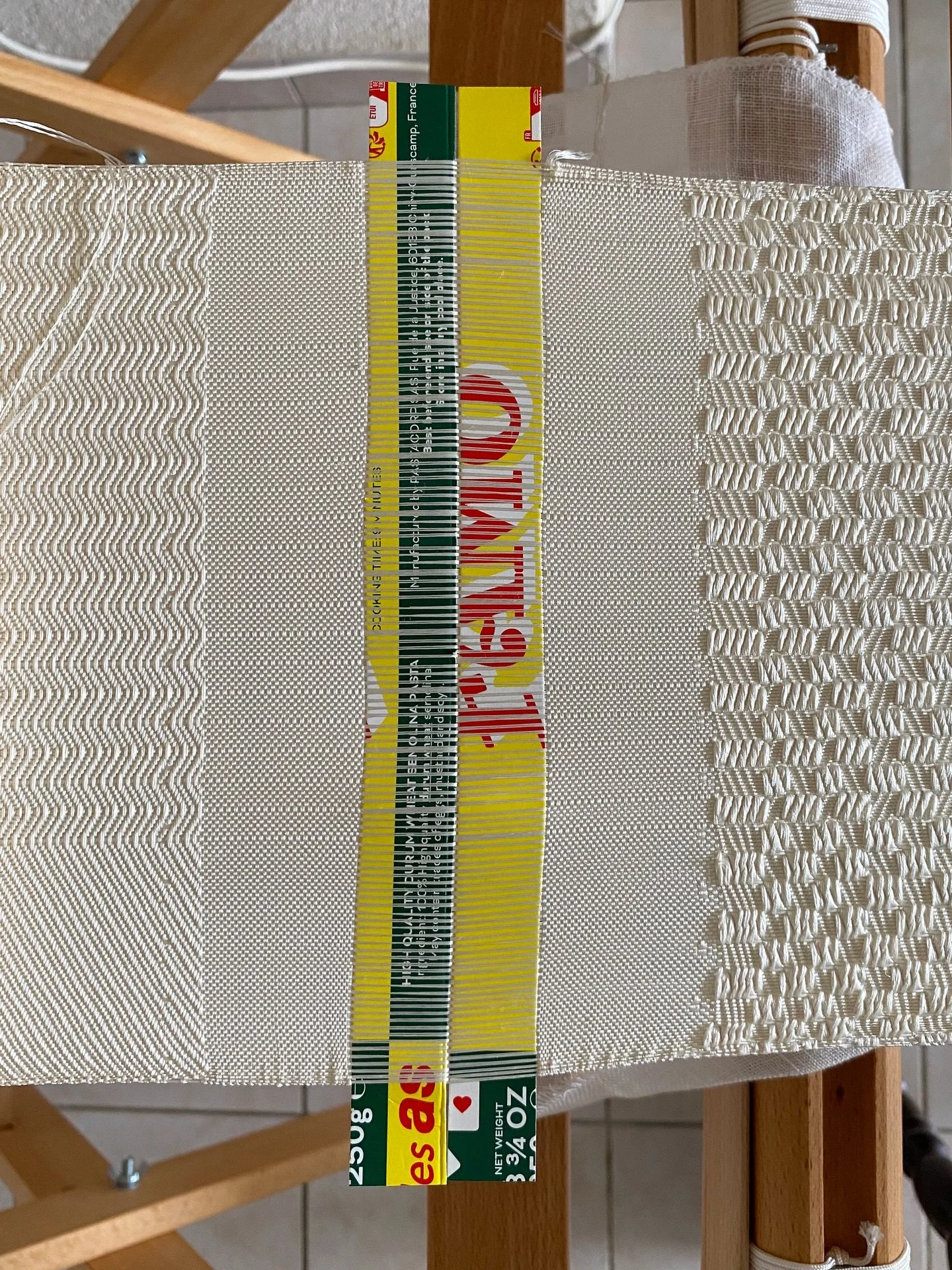 First warp on my loom! Still learning