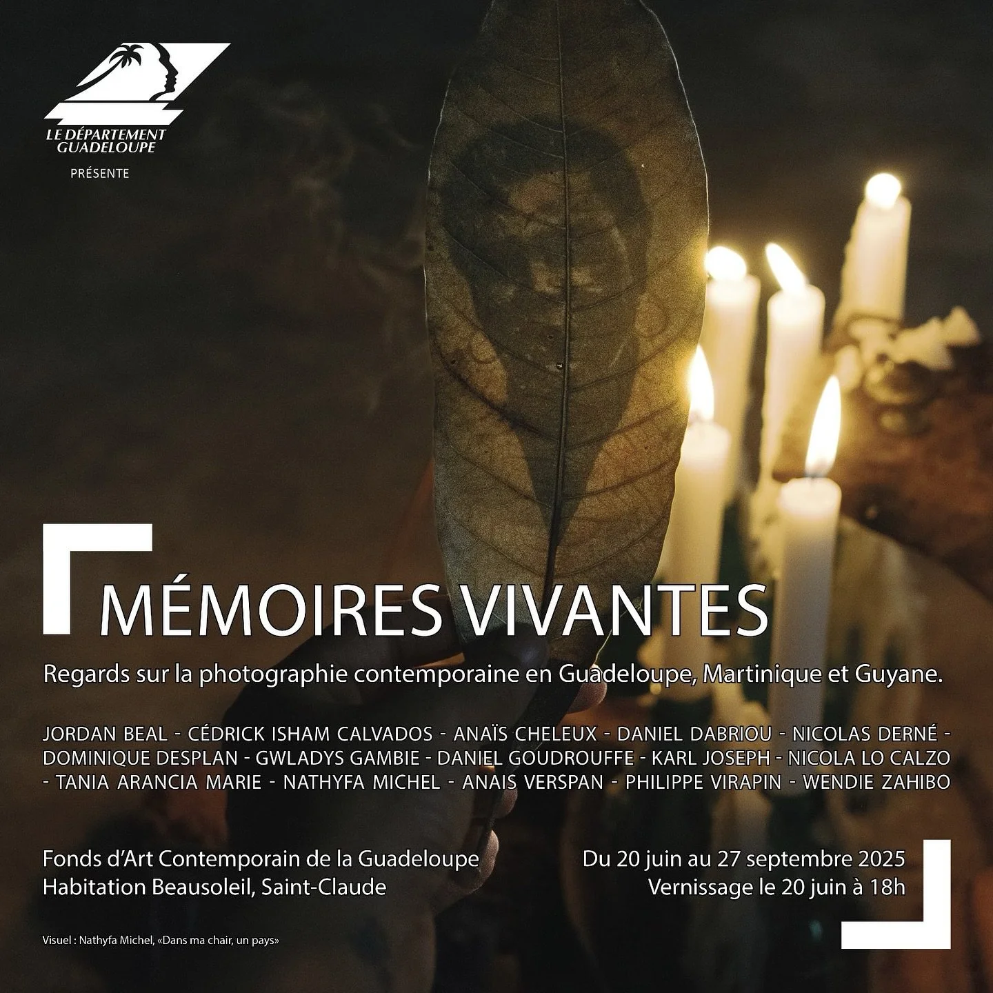 B&egrave;l bonswa!
Tr&egrave;s contente de participer &agrave; cette premi&egrave;re exposition collective en Guadeloupe entour&eacute;e par des photographes de talent. J&rsquo;ai eut le plaisir de rencontrer quelques uns.es d&rsquo;entre eux et d&rs