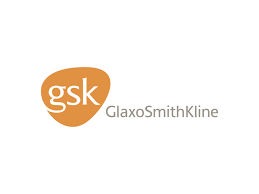 GlaxoSmithKline logo with orange and white design.