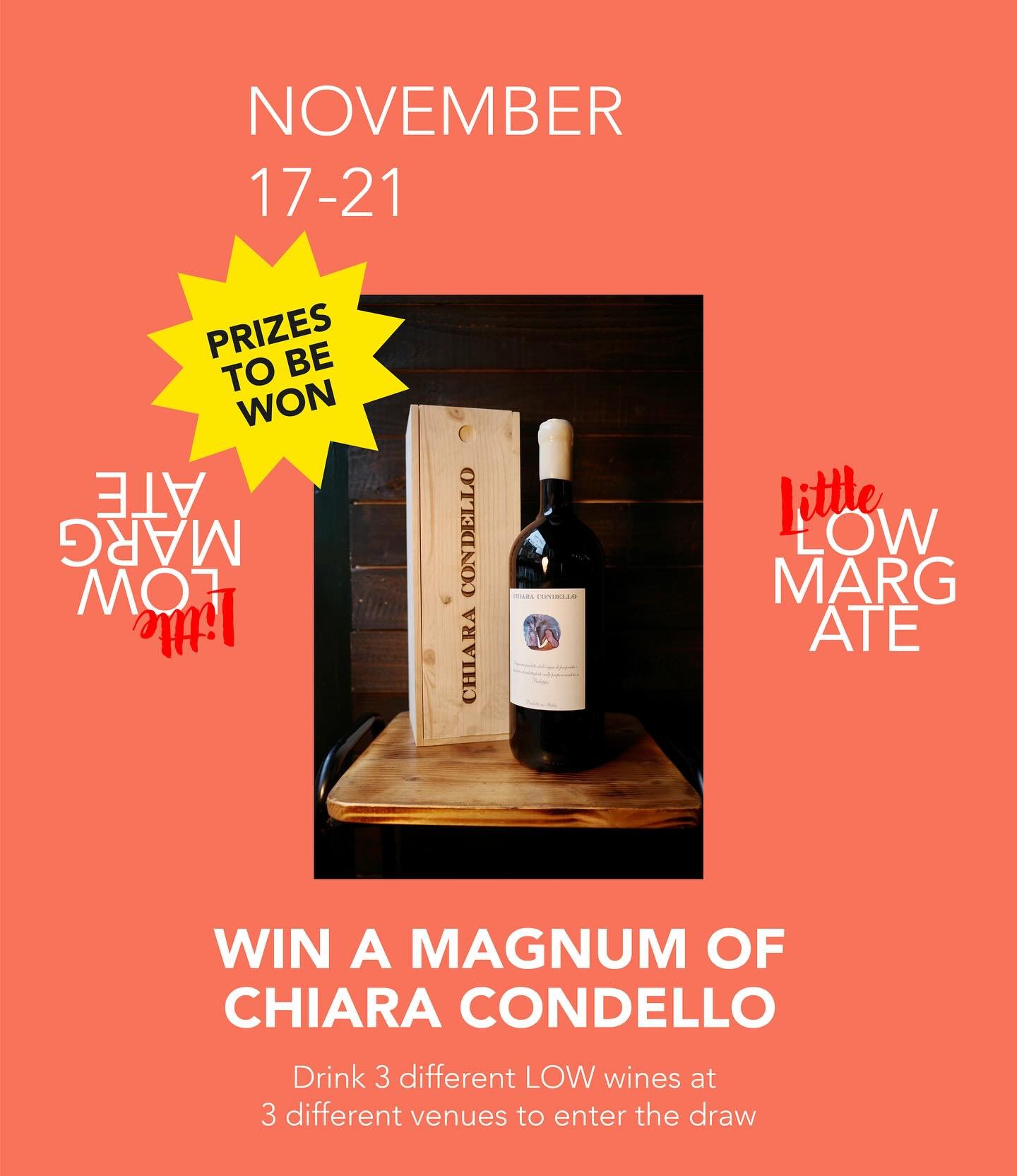 Drink 3 different LOW wines at 3 different venues to be in with a chance to win&hellip;.