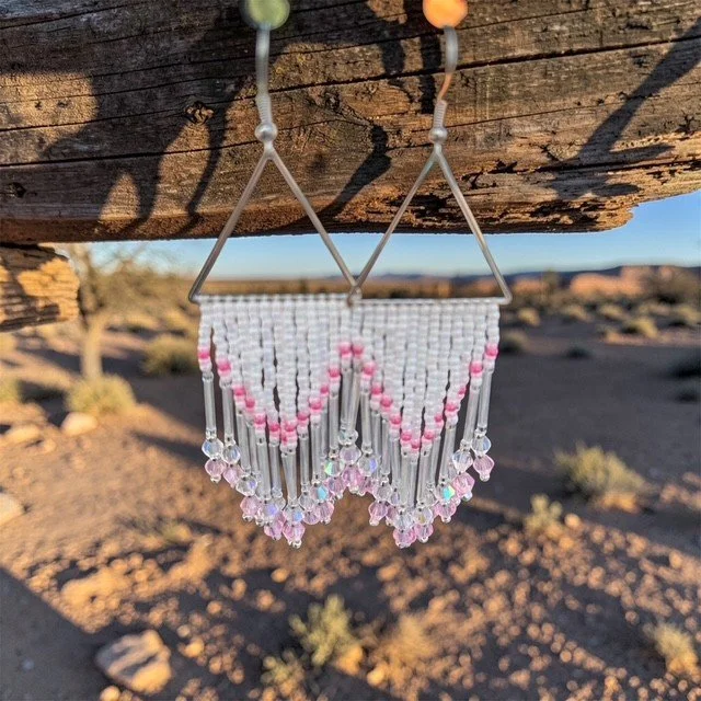 Pink White Triangle Dangle.jpg